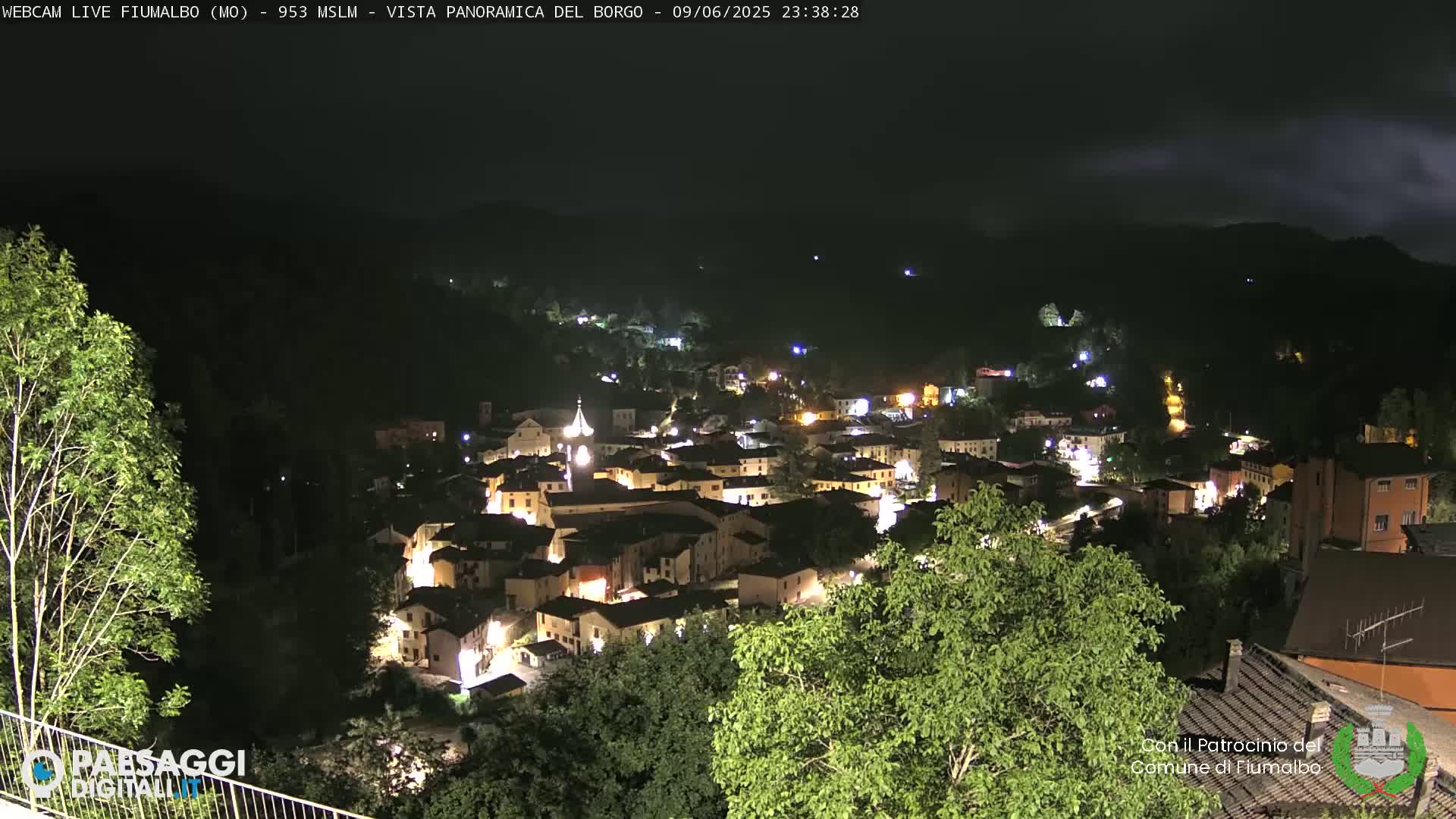 Fiumalbo -Dogana Village (Comune) Skyline Live Cam - Modena, Emilia-Romagna, Italia