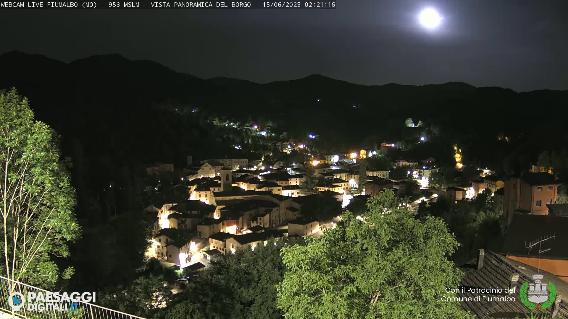 Fiumalbo -Dogana Village (Comune) Skyline Live Cam - Modena, Emilia-Romagna, Italia