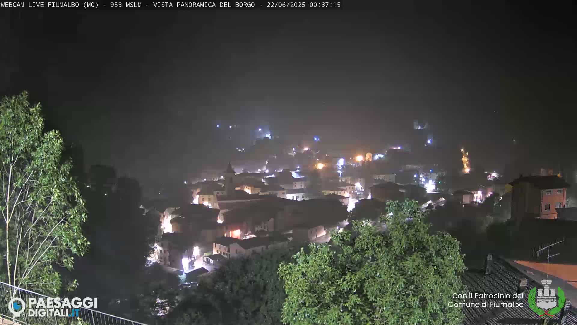 Fiumalbo -Dogana Village (Comune) Skyline Live Cam - Modena, Emilia-Romagna, Italia