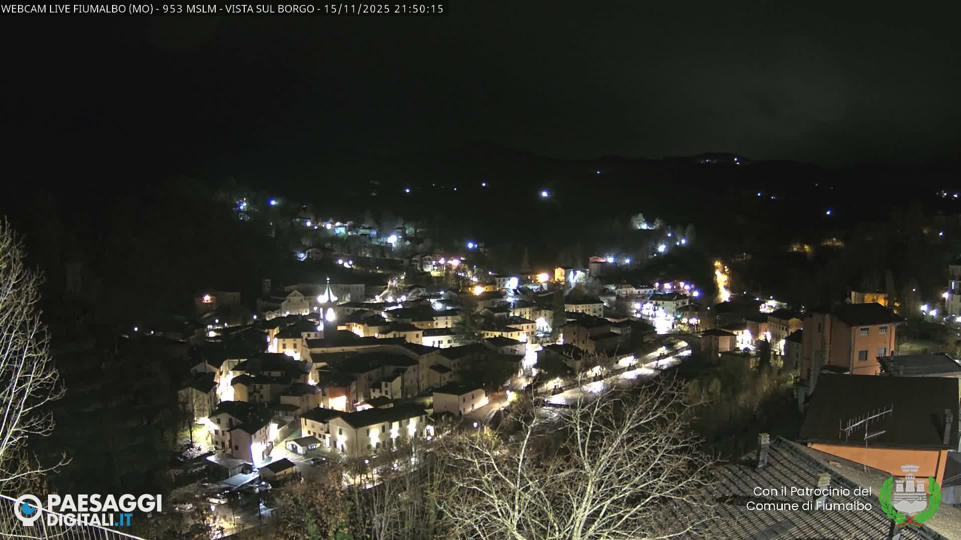Fiumalbo -Dogana Village (Comune) Skyline Live Cam - Modena, Emilia-Romagna, Italia