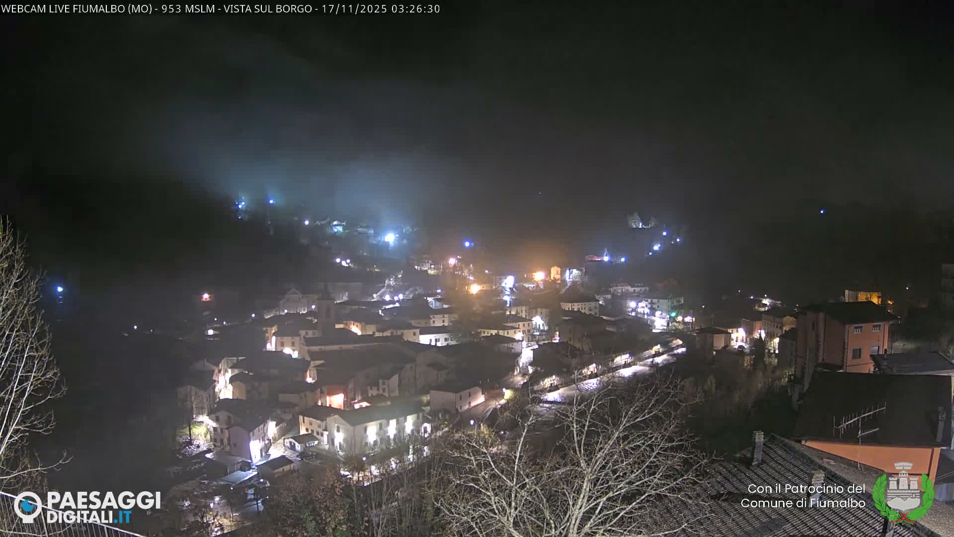 Fiumalbo -Dogana Village (Comune) Skyline Live Cam - Modena, Emilia-Romagna, Italia