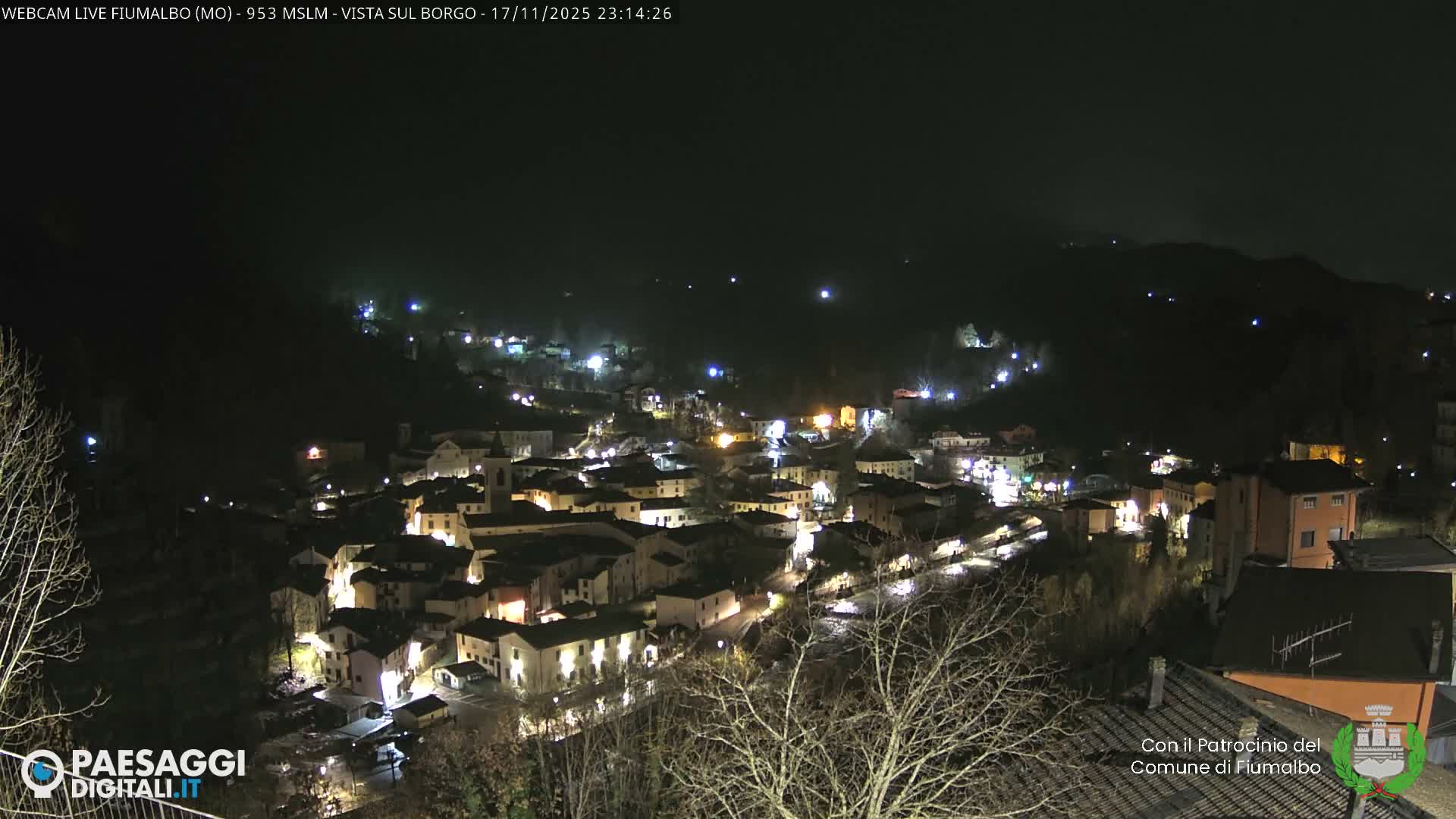 Fiumalbo -Dogana Village (Comune) Skyline Live Cam - Modena, Emilia-Romagna, Italia