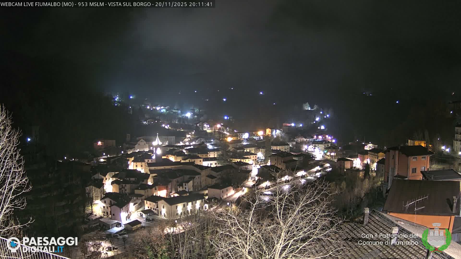 Fiumalbo -Dogana Village (Comune) Skyline Live Cam - Modena, Emilia-Romagna, Italia