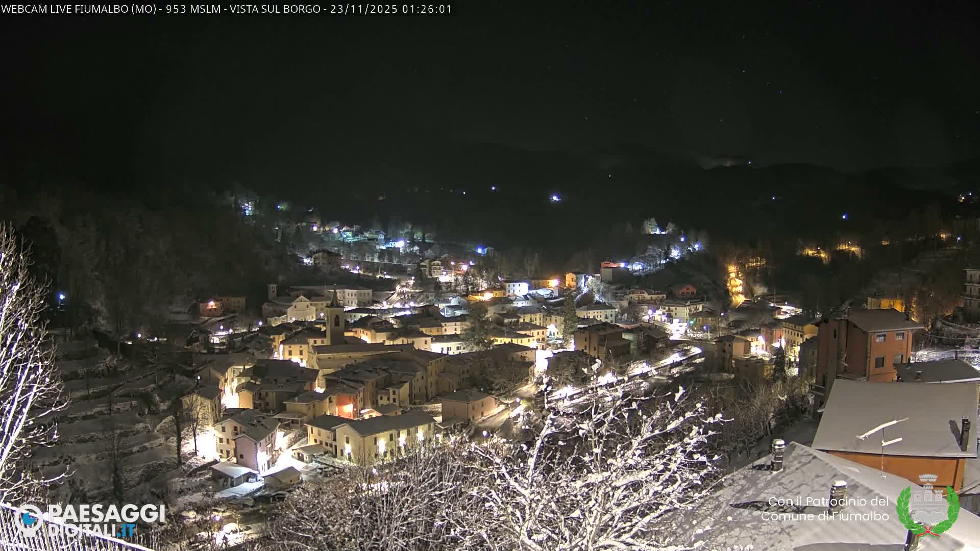 Fiumalbo -Dogana Village (Comune) Skyline Live Cam - Modena, Emilia-Romagna, Italia
