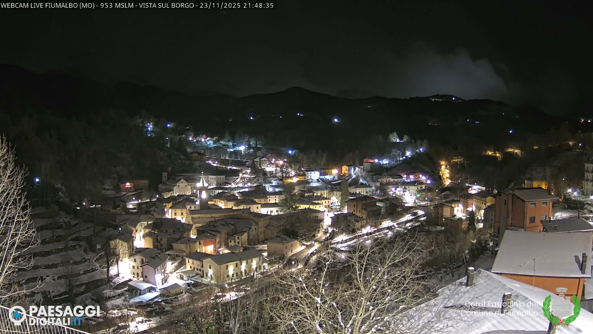 Fiumalbo -Dogana Village (Comune) Skyline Live Cam - Modena, Emilia-Romagna, Italia