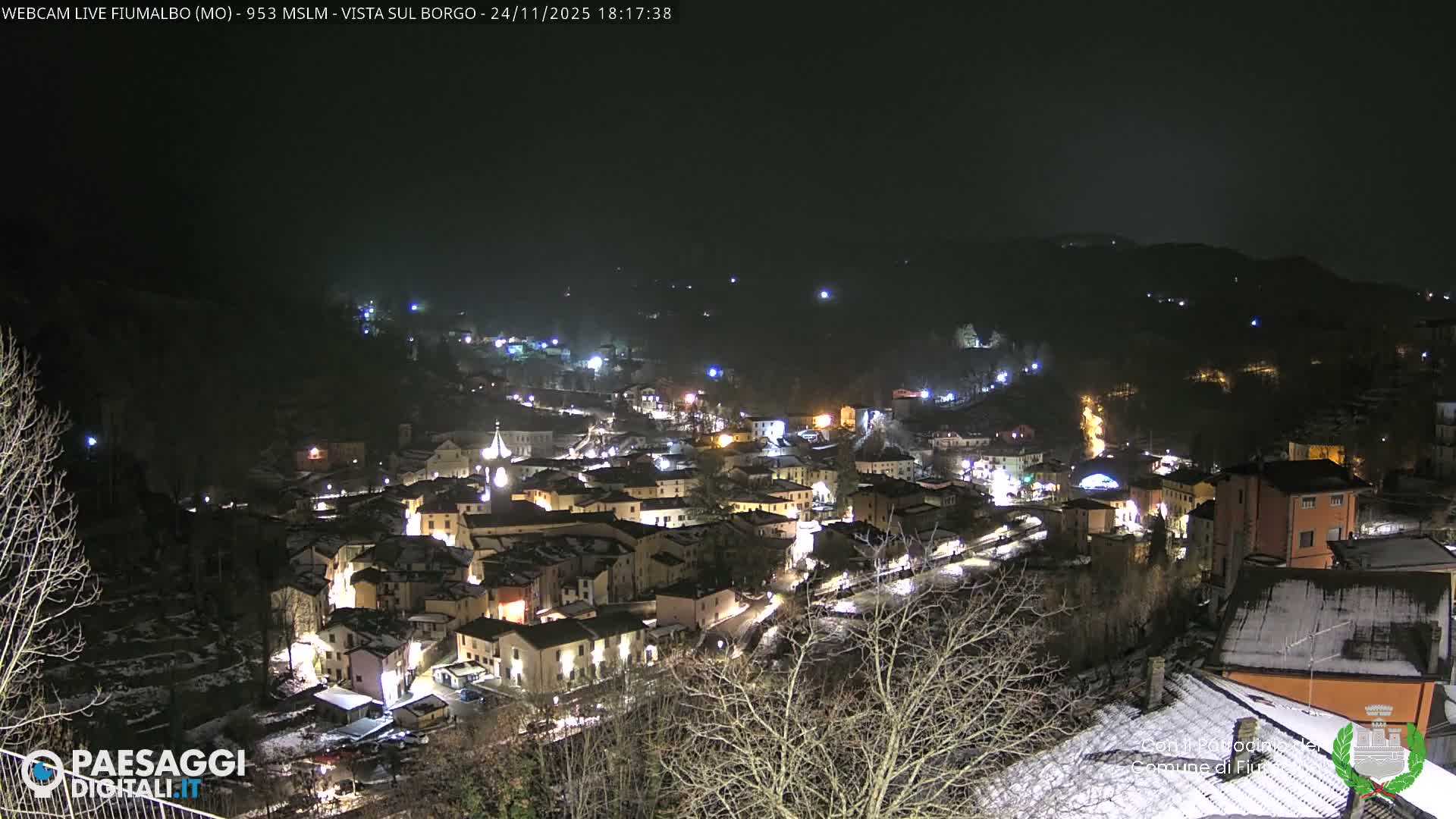 Fiumalbo -Dogana Village (Comune) Skyline Live Cam - Modena, Emilia-Romagna, Italia