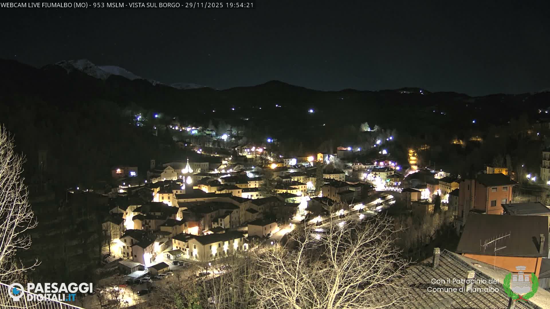 Fiumalbo -Dogana Village (Comune) Skyline Live Cam - Modena, Emilia-Romagna, Italia