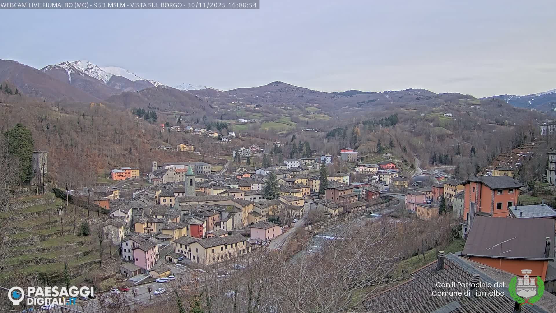 Fiumalbo -Dogana Village (Comune) Skyline Live Cam - Modena, Emilia-Romagna, Italia