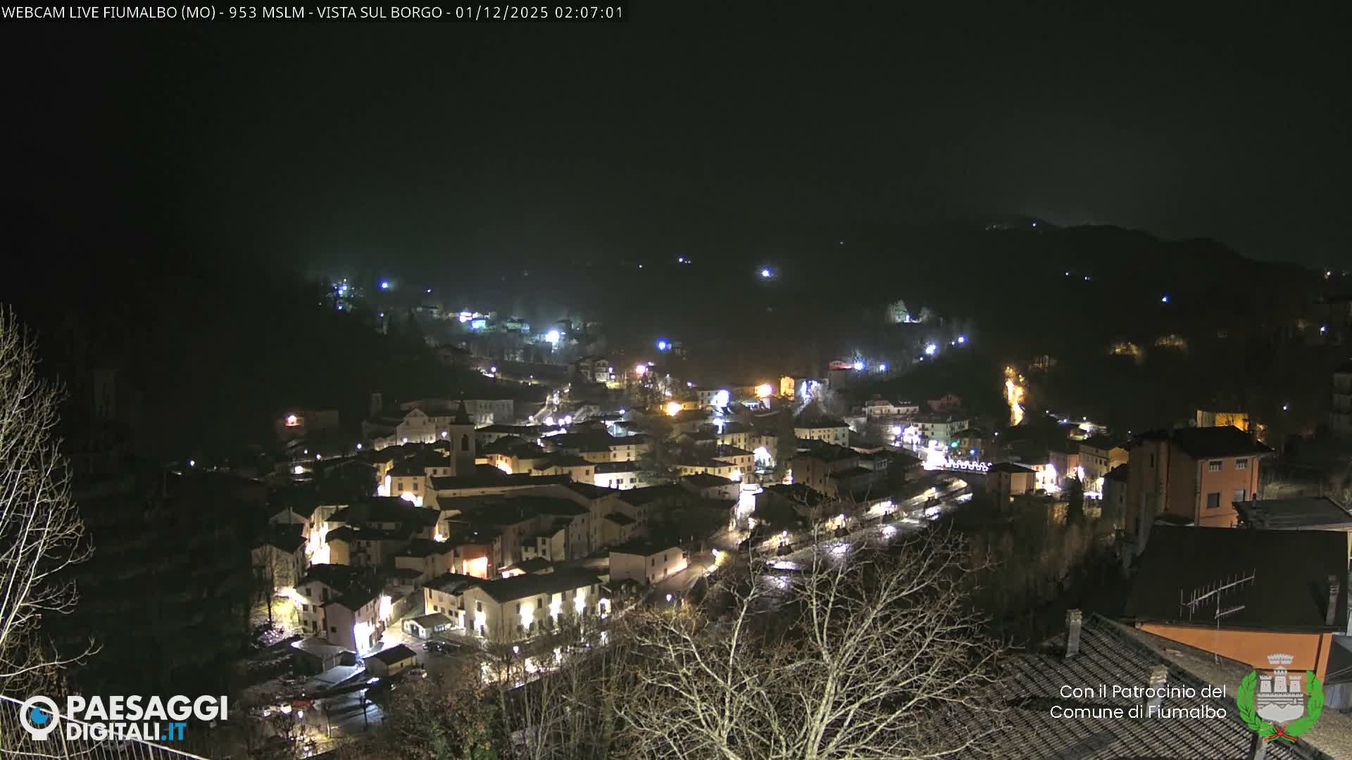 Fiumalbo -Dogana Village (Comune) Skyline Live Cam - Modena, Emilia-Romagna, Italia