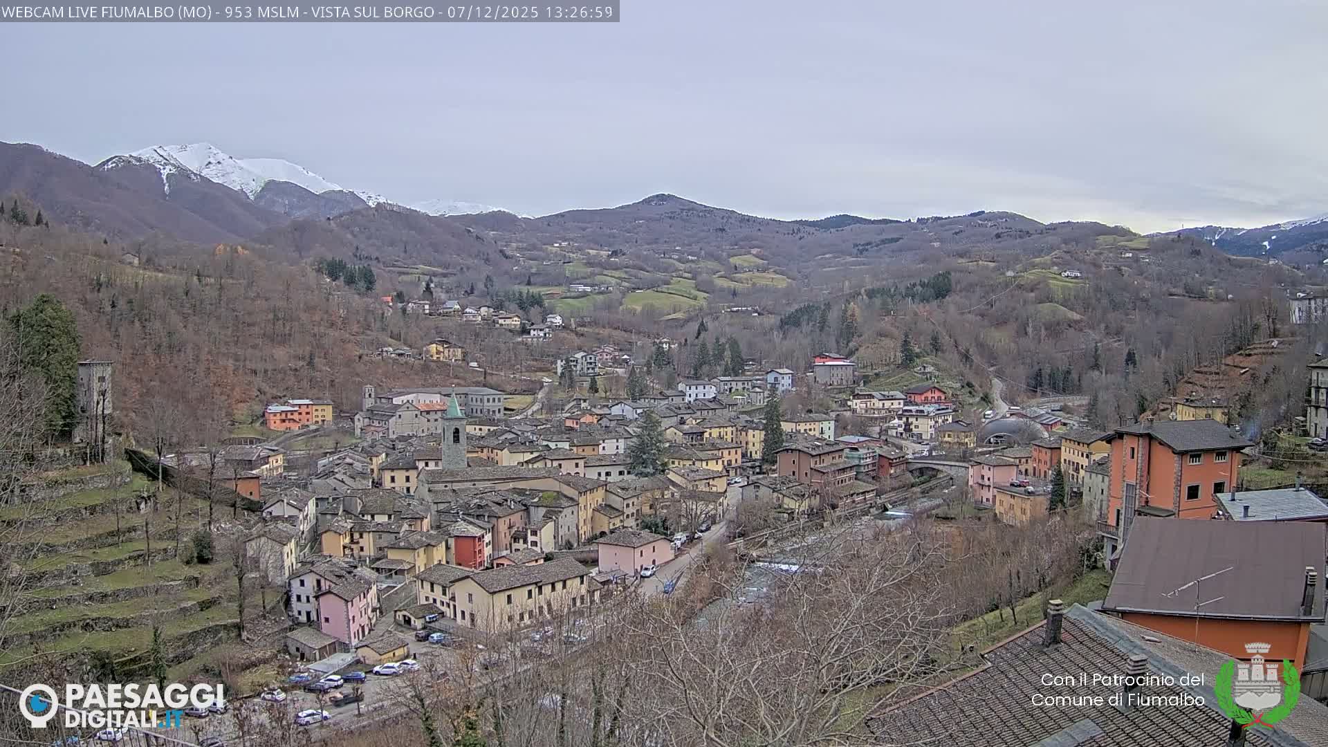Fiumalbo -Dogana Village (Comune) Skyline Live Cam - Modena, Emilia-Romagna, Italia