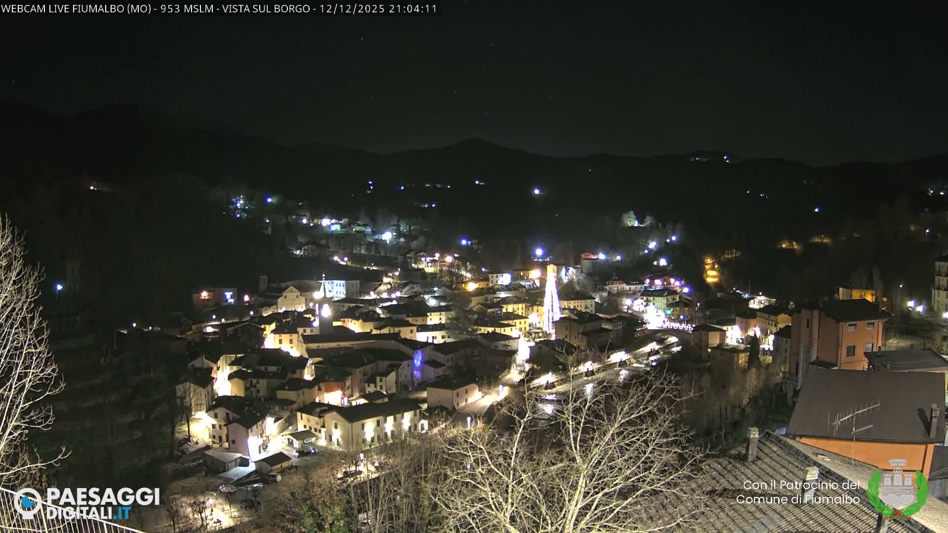 Fiumalbo -Dogana Village (Comune) Skyline Live Cam - Modena, Emilia-Romagna, Italia