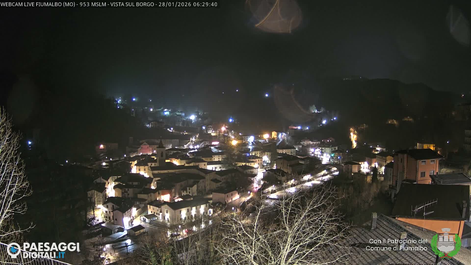 Fiumalbo -Dogana Village (Comune) Skyline Live Cam - Modena, Emilia-Romagna, Italia