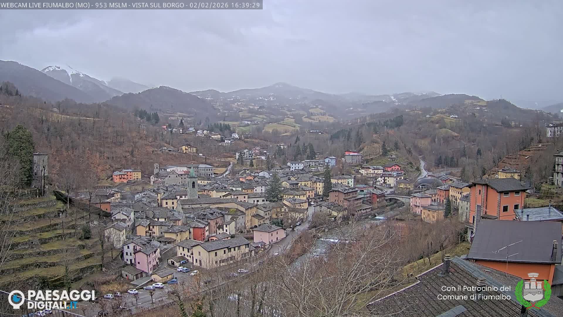 Fiumalbo -Dogana Village (Comune) Skyline Live Cam - Modena, Emilia-Romagna, Italia
