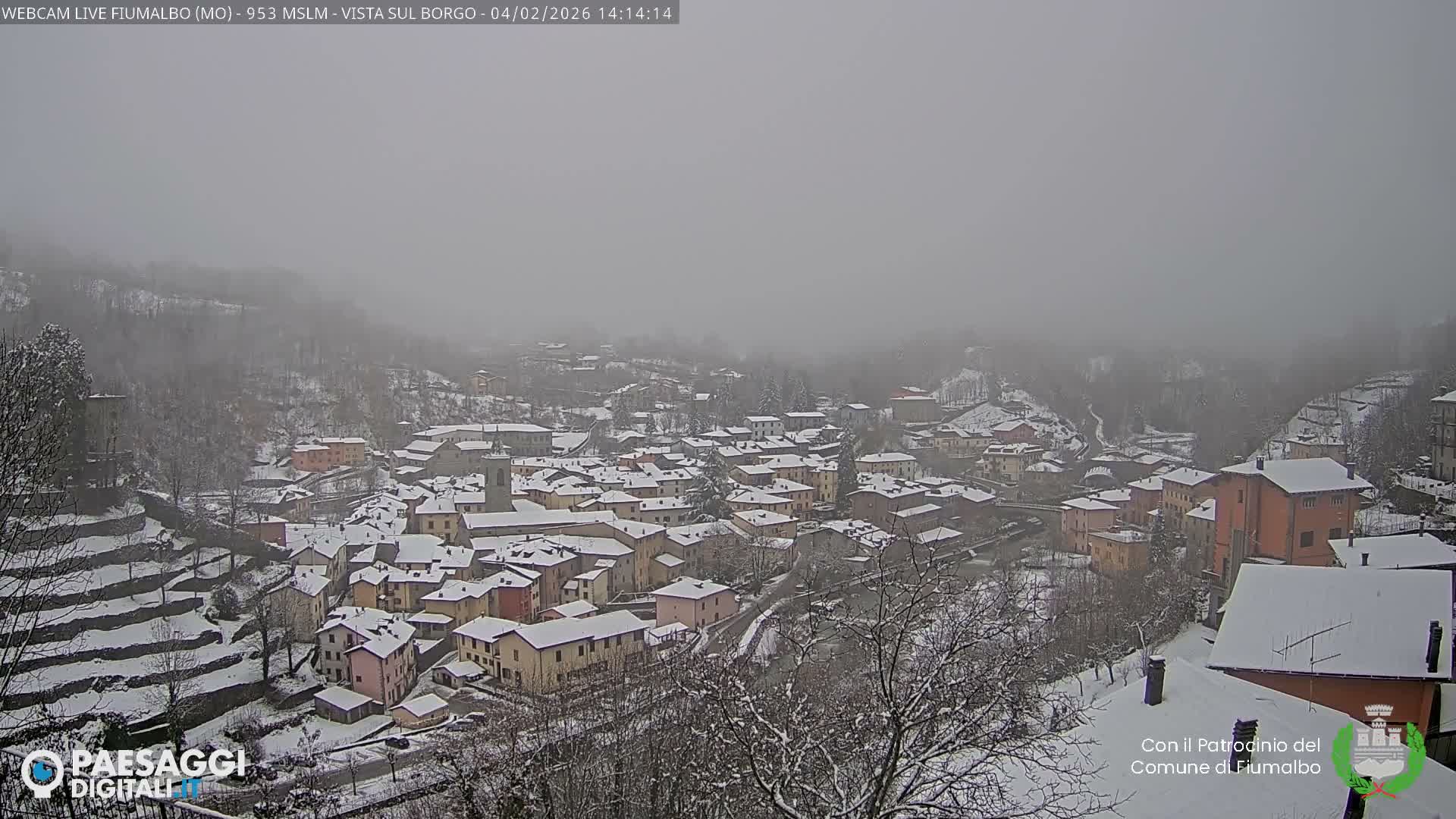 Fiumalbo -Dogana Village (Comune) Skyline Live Cam - Modena, Emilia-Romagna, Italia