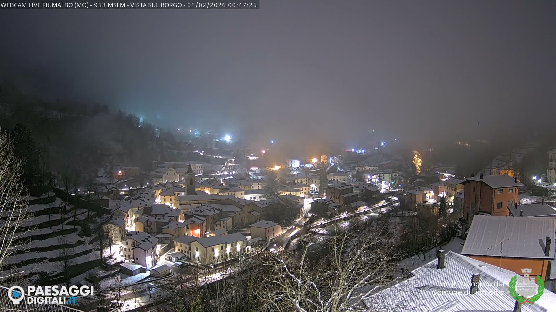 Fiumalbo -Dogana Village (Comune) Skyline Live Cam - Modena, Emilia-Romagna, Italia