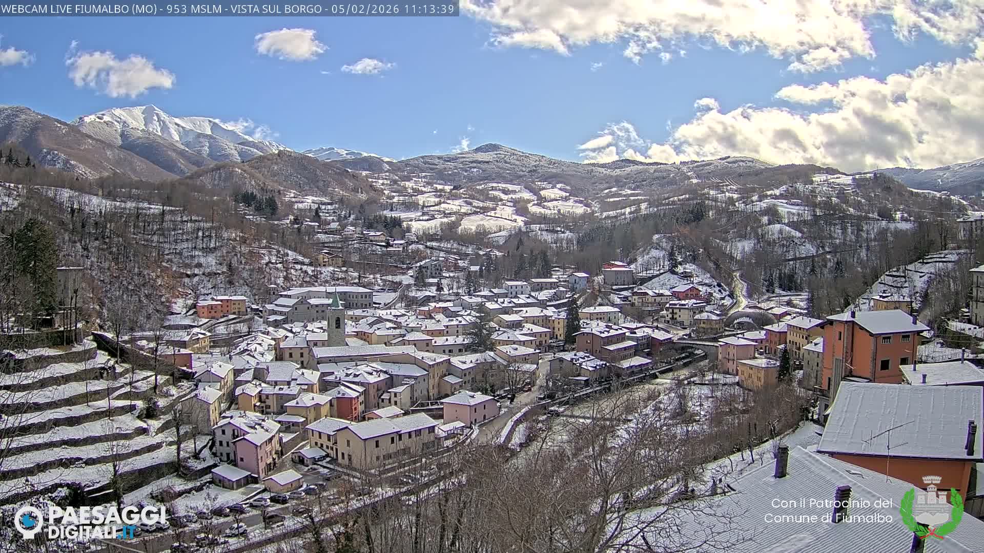 Fiumalbo -Dogana Village (Comune) Skyline Live Cam - Modena, Emilia-Romagna, Italia