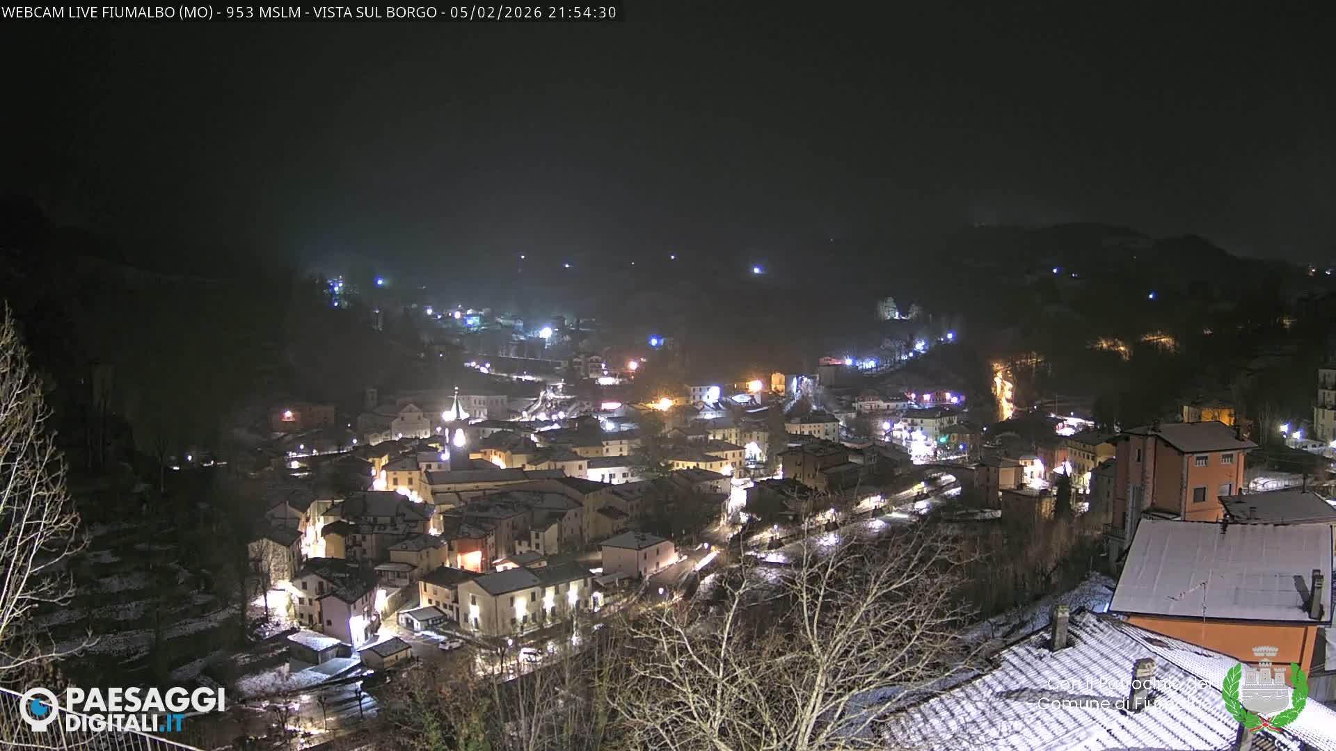 Fiumalbo -Dogana Village (Comune) Skyline Live Cam - Modena, Emilia-Romagna, Italia