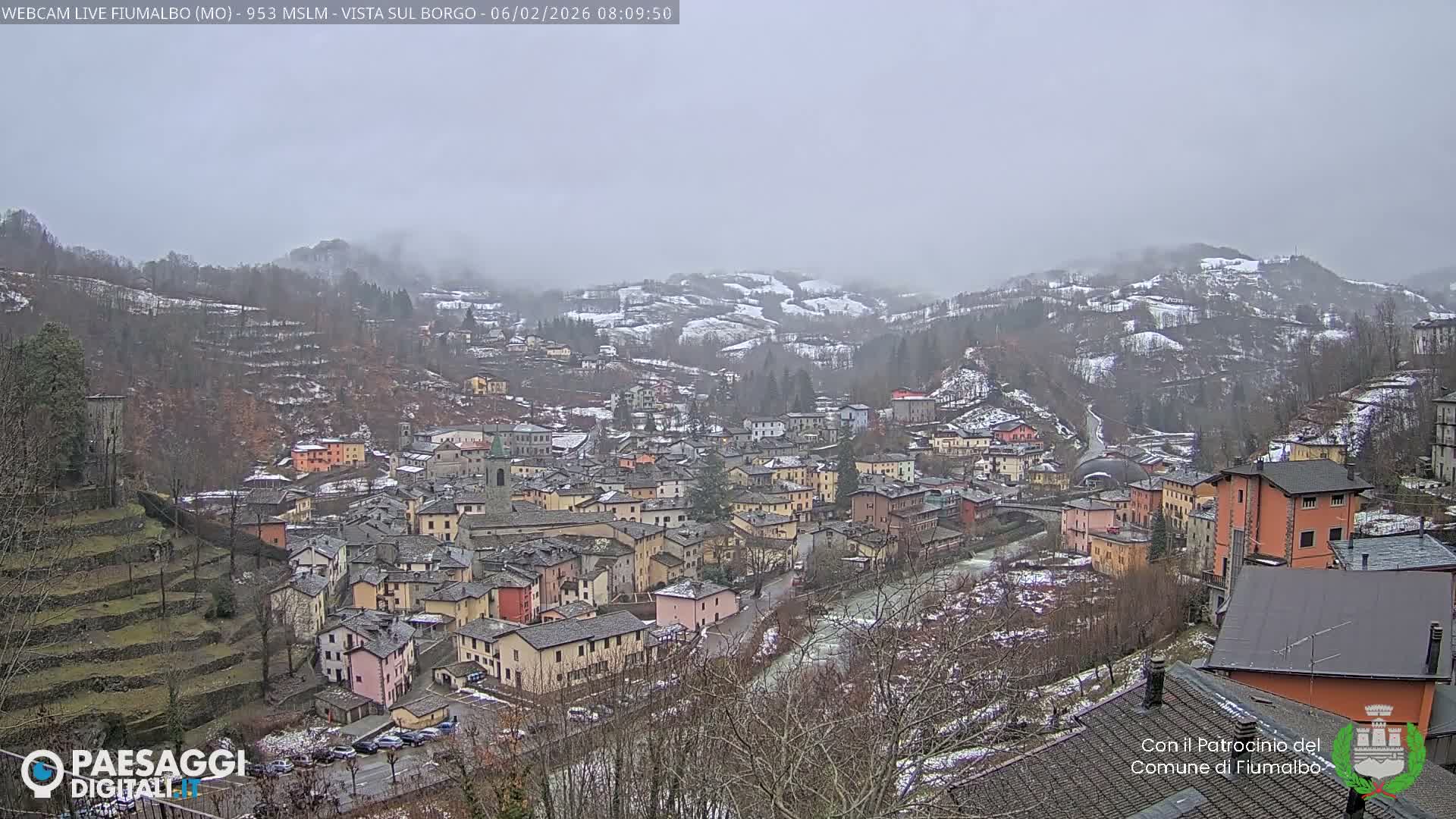 Fiumalbo -Dogana Village (Comune) Skyline Live Cam - Modena, Emilia-Romagna, Italia