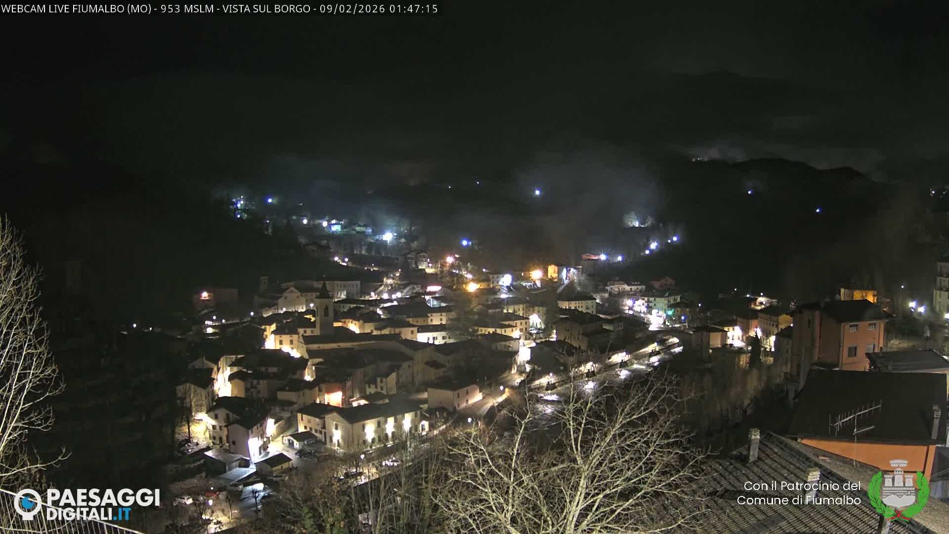 Fiumalbo -Dogana Village (Comune) Skyline Live Cam - Modena, Emilia-Romagna, Italia