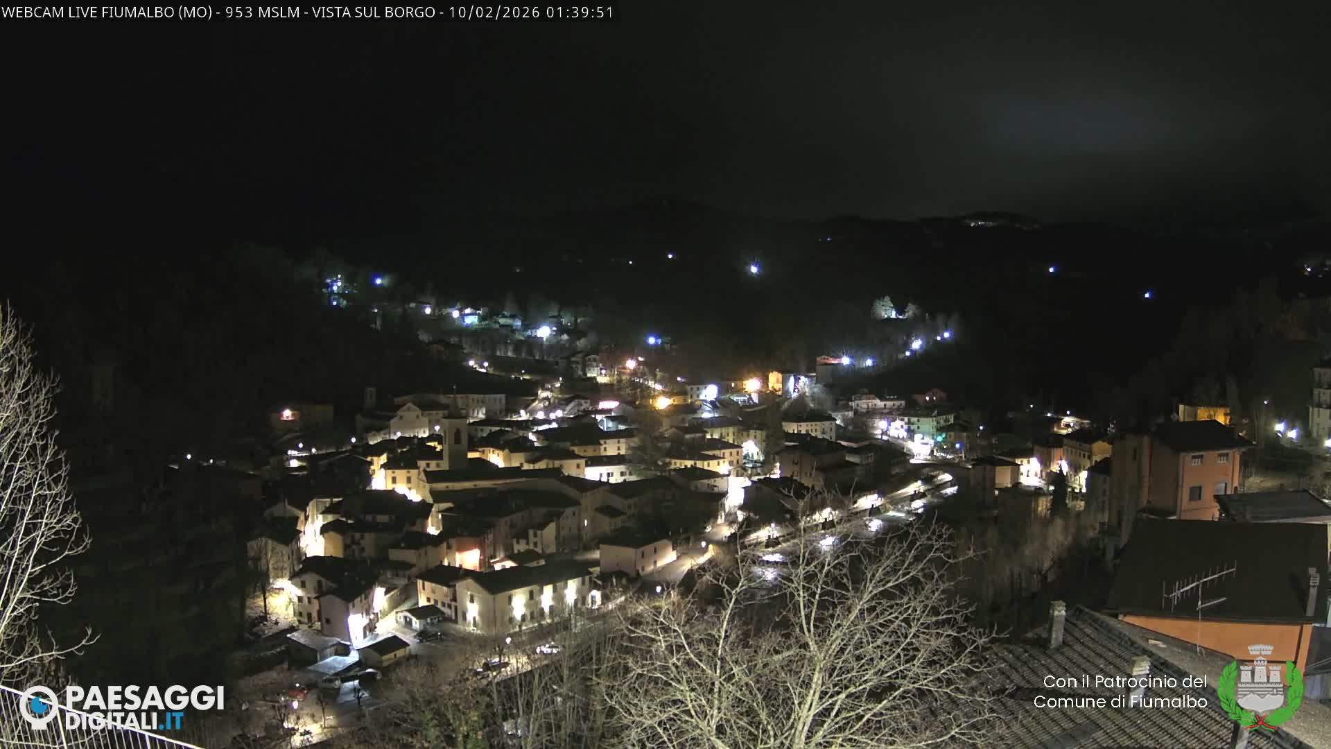 Fiumalbo -Dogana Village (Comune) Skyline Live Cam - Modena, Emilia-Romagna, Italia