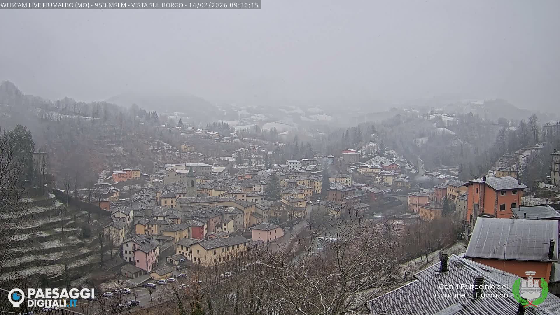 Fiumalbo -Dogana Village (Comune) Skyline Live Cam - Modena, Emilia-Romagna, Italia