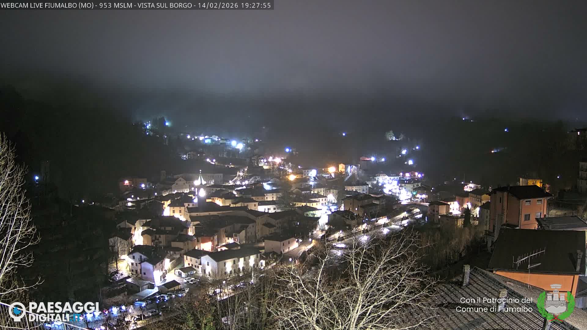 Fiumalbo -Dogana Village (Comune) Skyline Live Cam - Modena, Emilia-Romagna, Italia