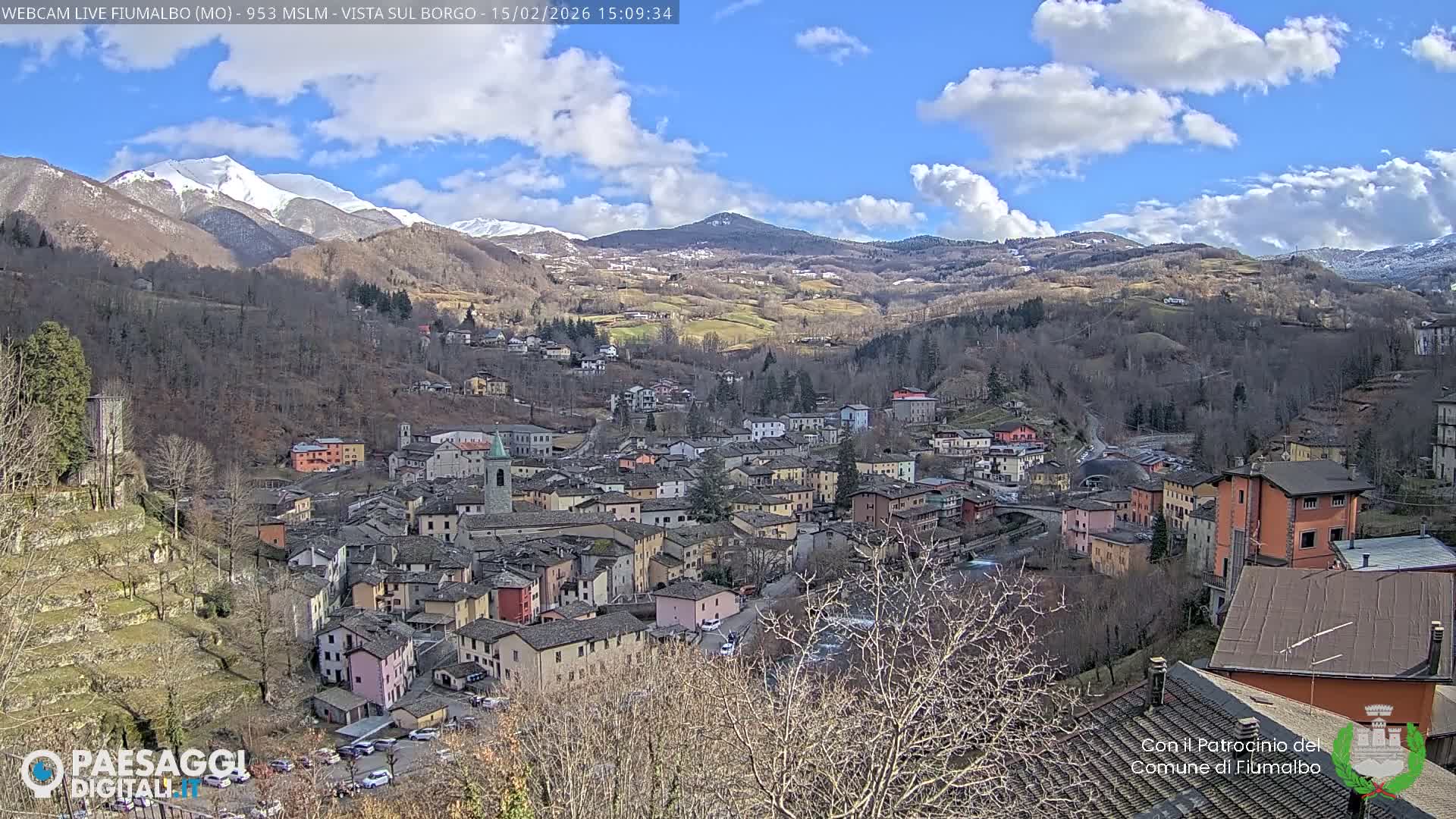 Fiumalbo -Dogana Village (Comune) Skyline Live Cam - Modena, Emilia-Romagna, Italia