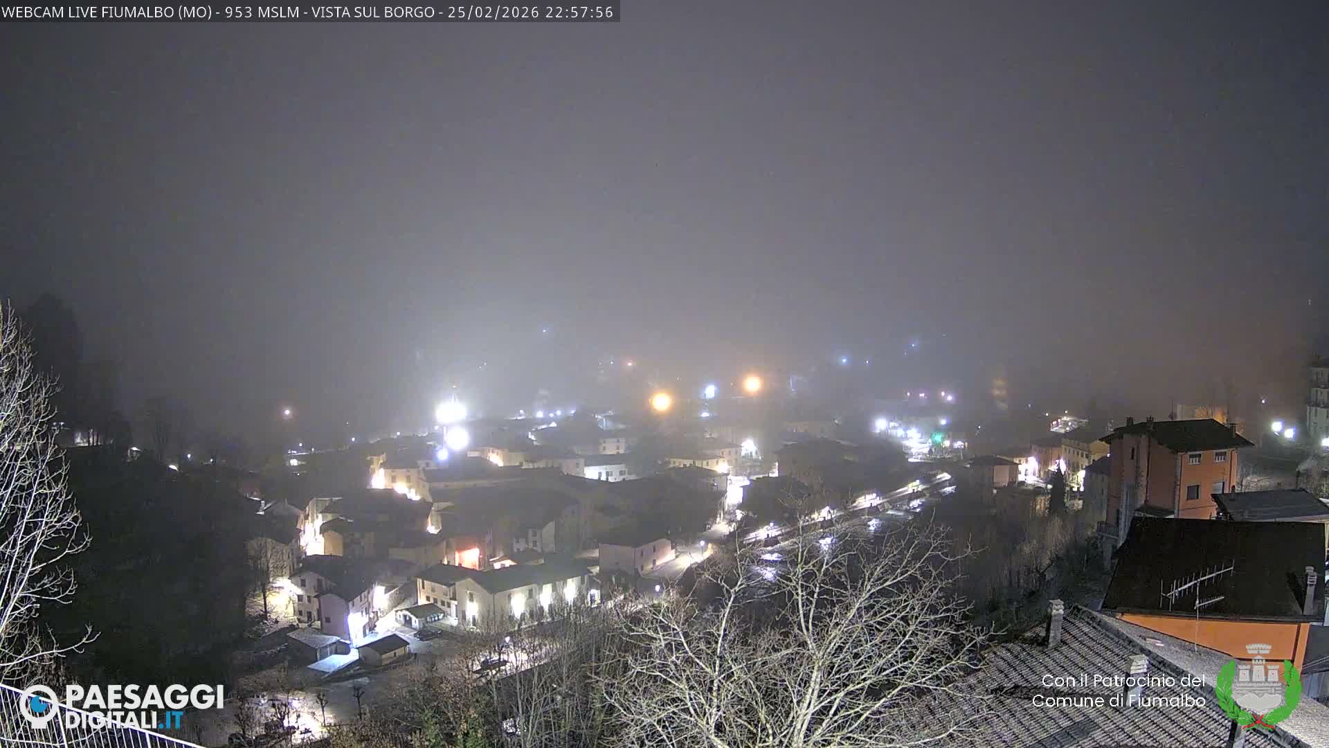 Fiumalbo -Dogana Village (Comune) Skyline Live Cam - Modena, Emilia-Romagna, Italia