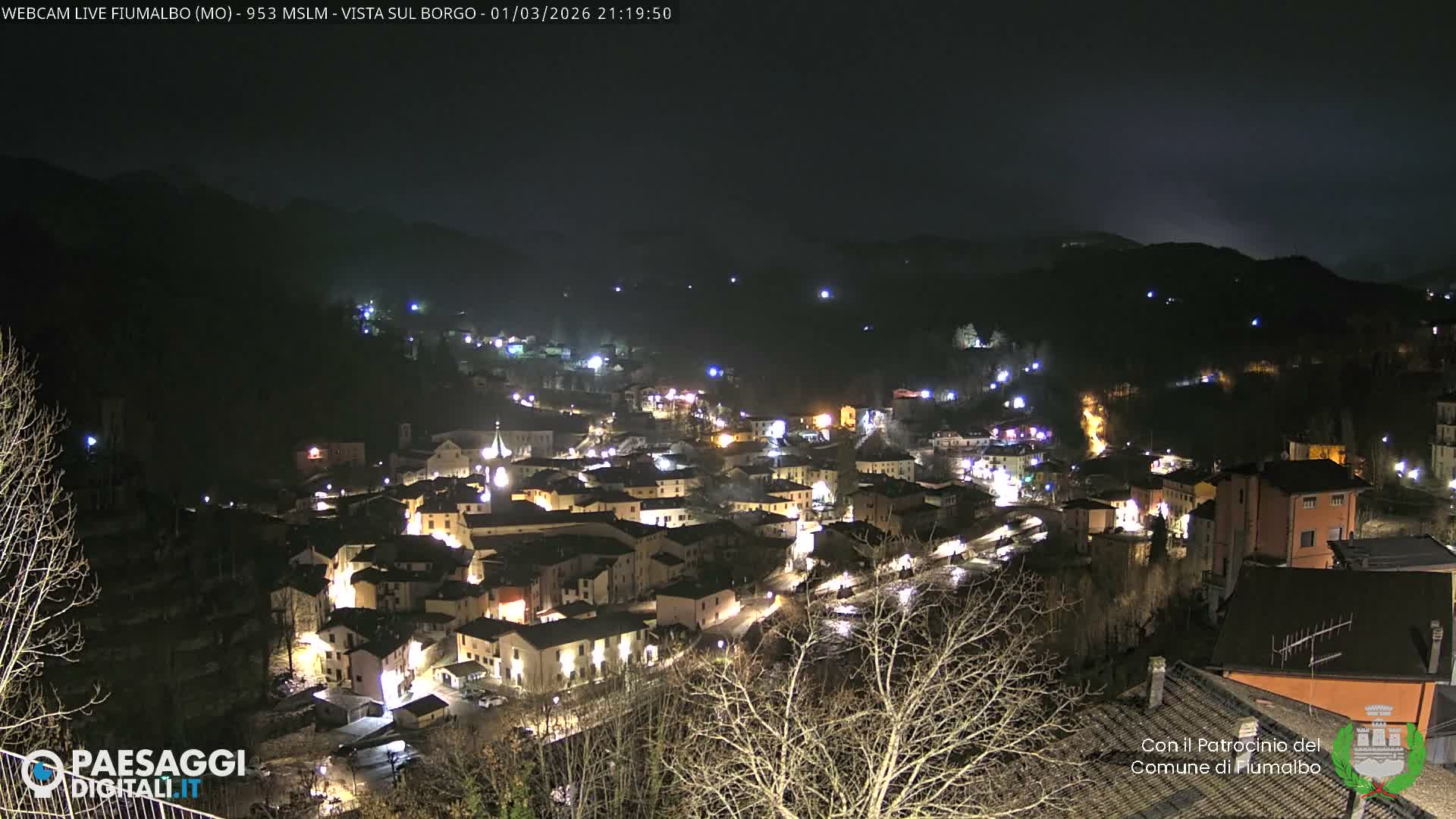 Fiumalbo -Dogana Village (Comune) Skyline Live Cam - Modena, Emilia-Romagna, Italia