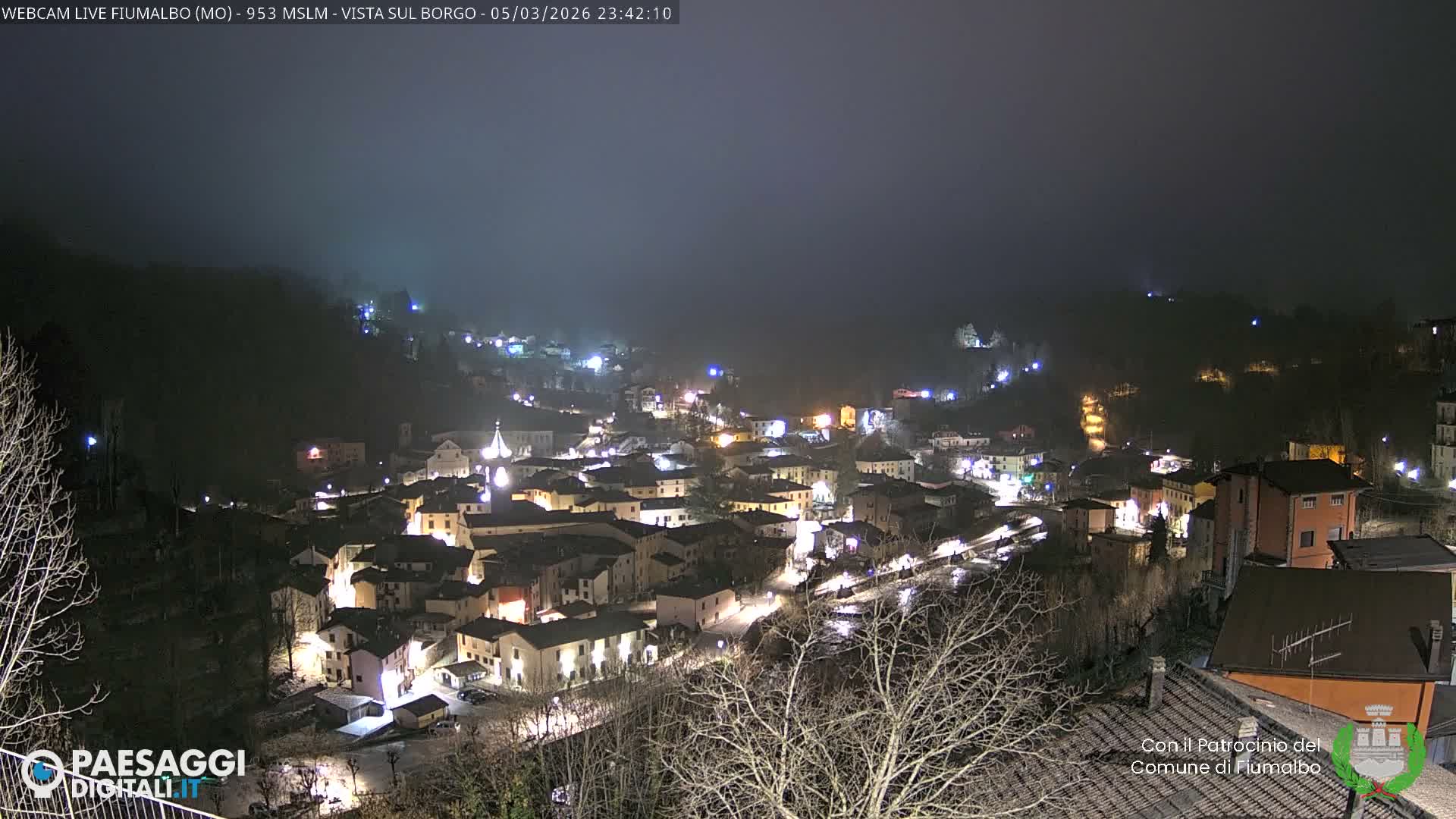 Fiumalbo -Dogana Village (Comune) Skyline Live Cam - Modena, Emilia-Romagna, Italia