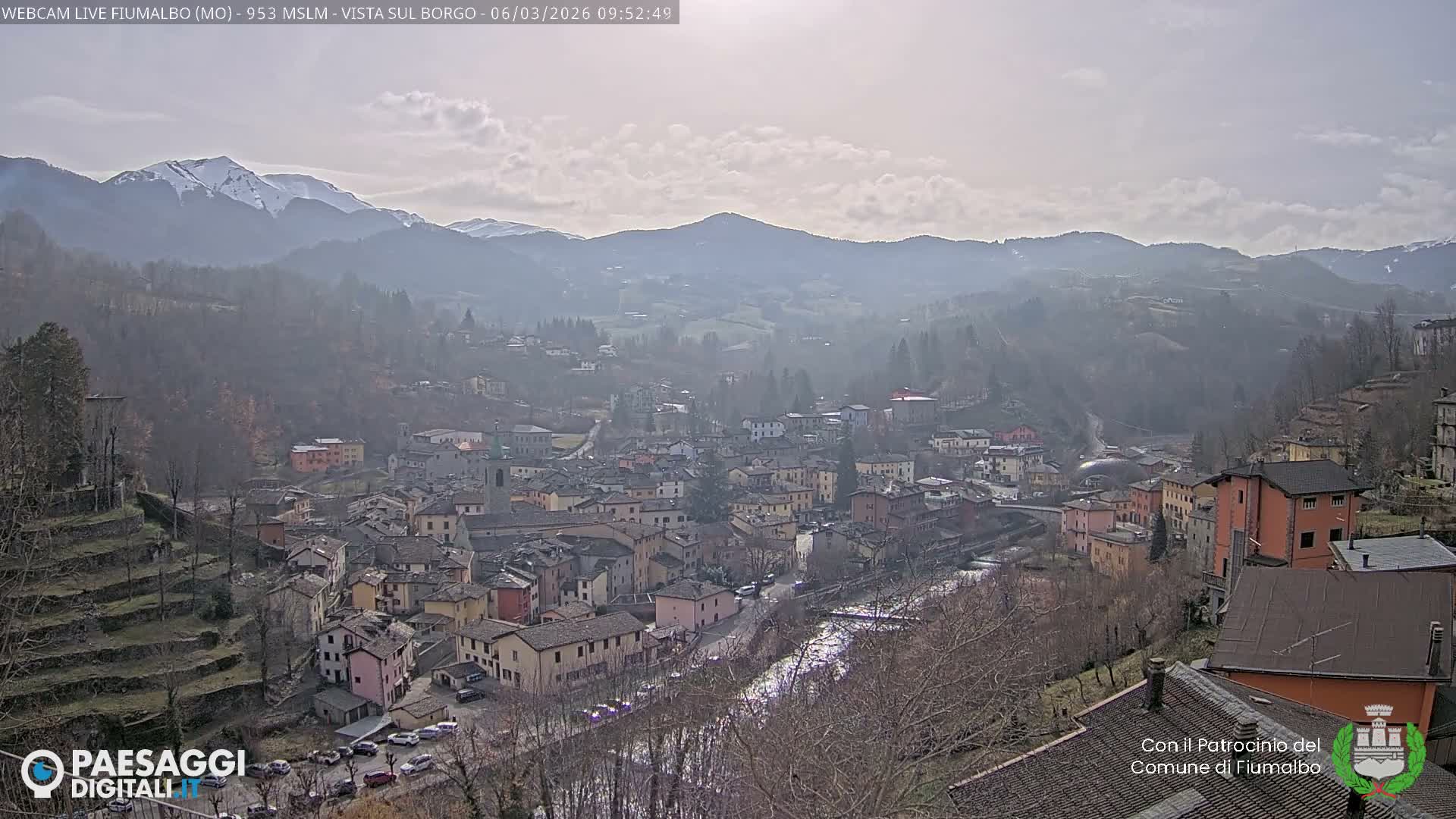 Fiumalbo -Dogana Village (Comune) Skyline Live Cam - Modena, Emilia-Romagna, Italia