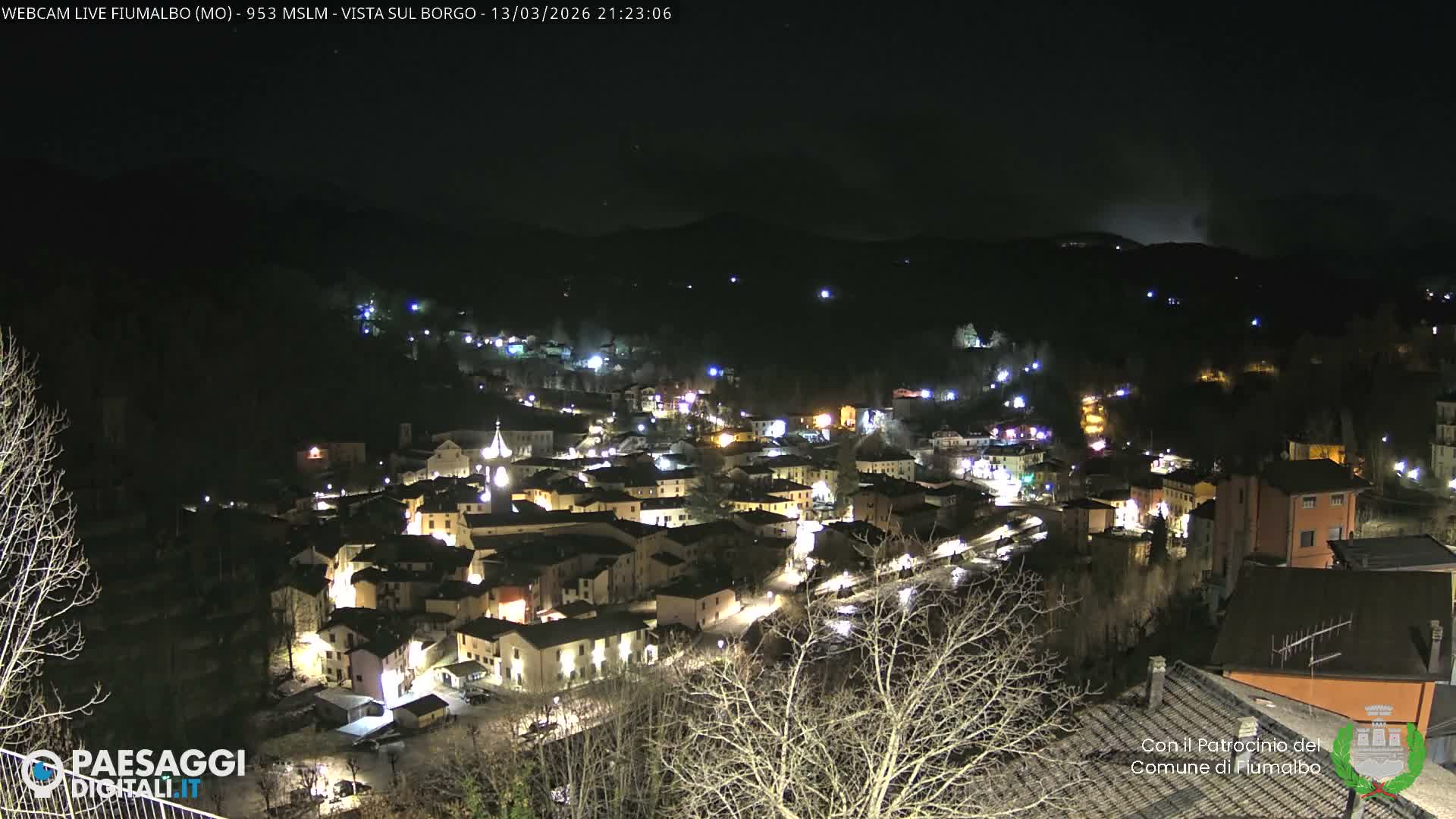 Fiumalbo -Dogana Village (Comune) Skyline Live Cam - Modena, Emilia-Romagna, Italia