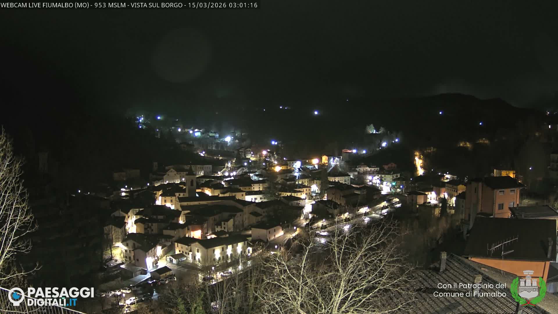 Fiumalbo -Dogana Village (Comune) Skyline Live Cam - Modena, Emilia-Romagna, Italia