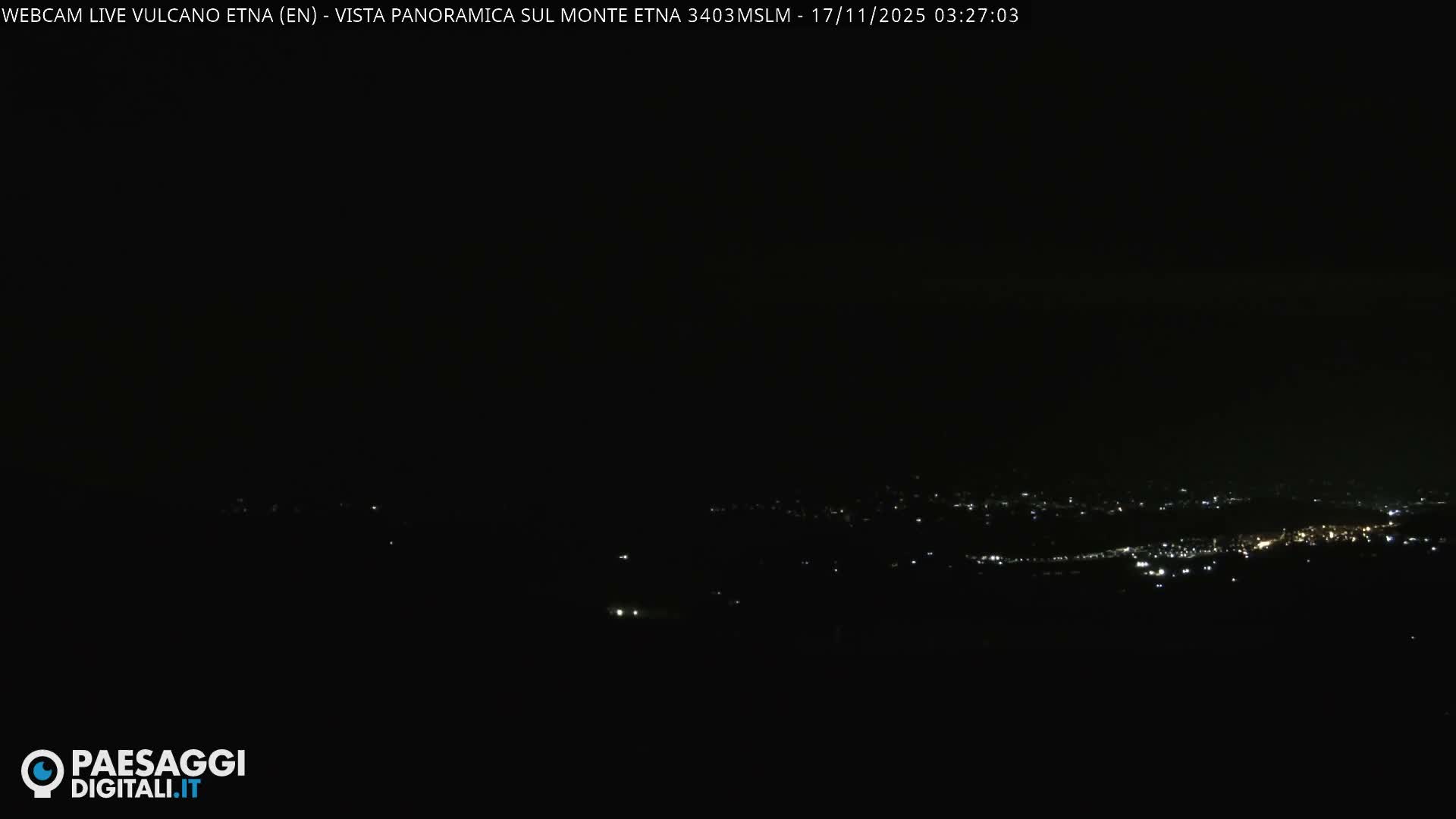 Etna Volcano , Monte Etna  & Agira City View Live Cam - Enna, Scily, Italy