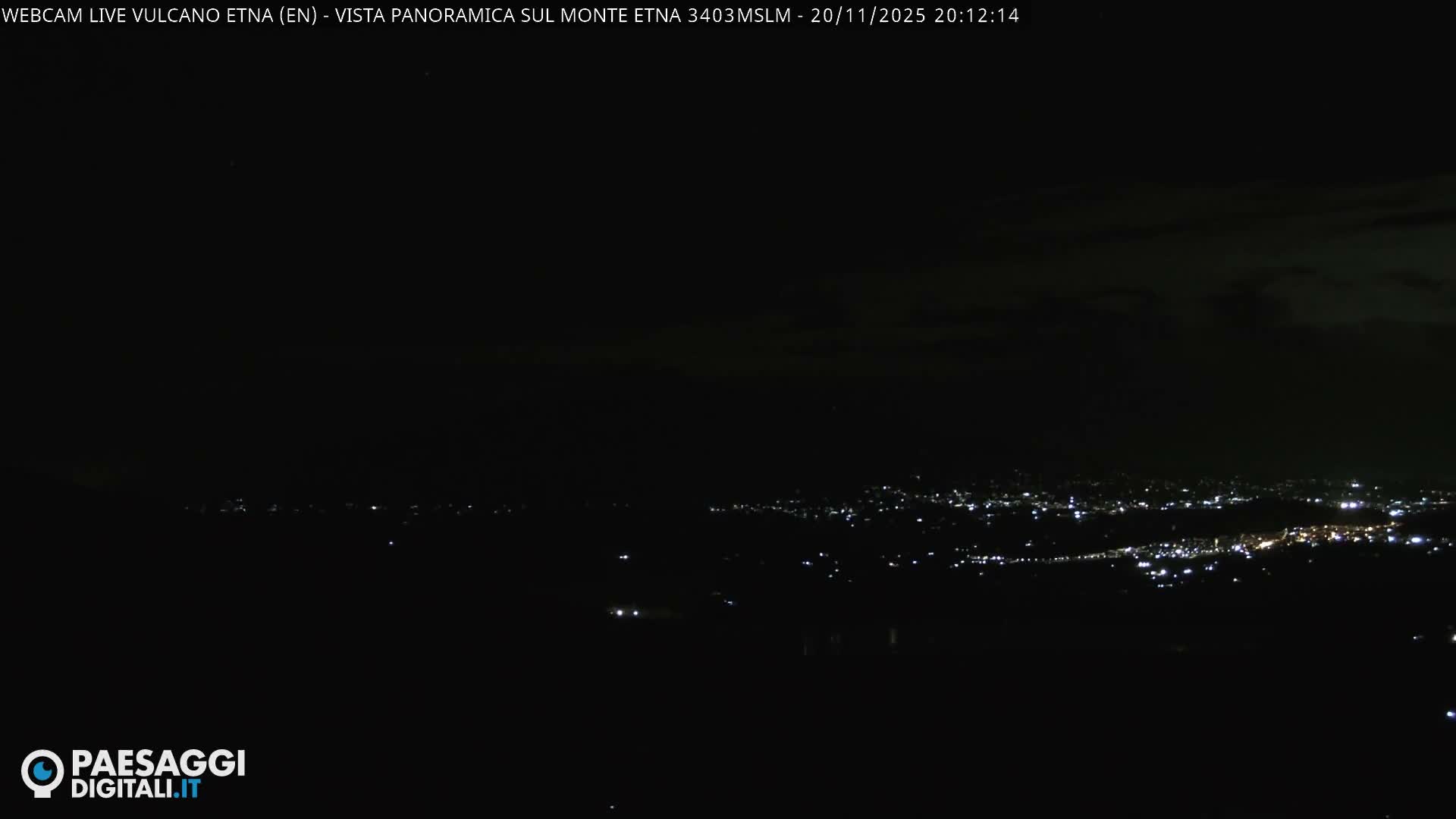 Etna Volcano , Monte Etna  & Agira City View Live Cam - Enna, Scily, Italy