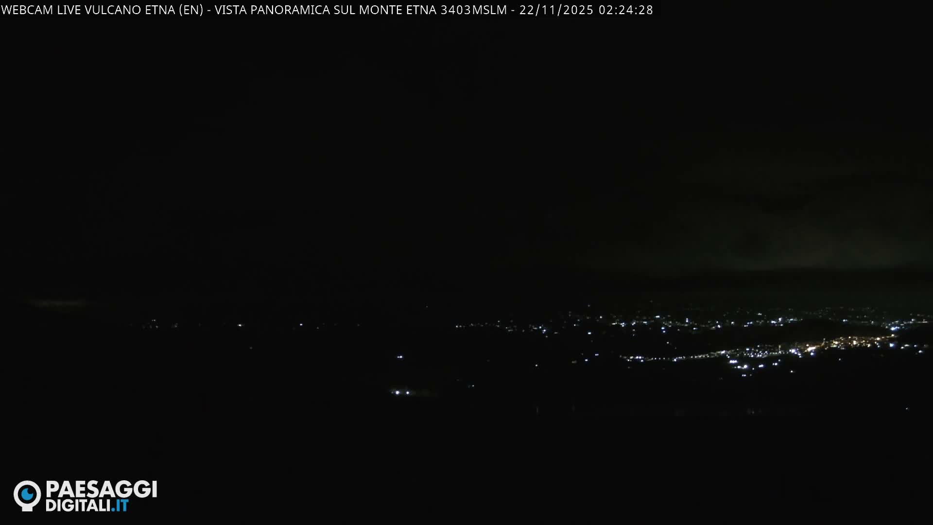Etna Volcano , Monte Etna  & Agira City View Live Cam - Enna, Scily, Italy