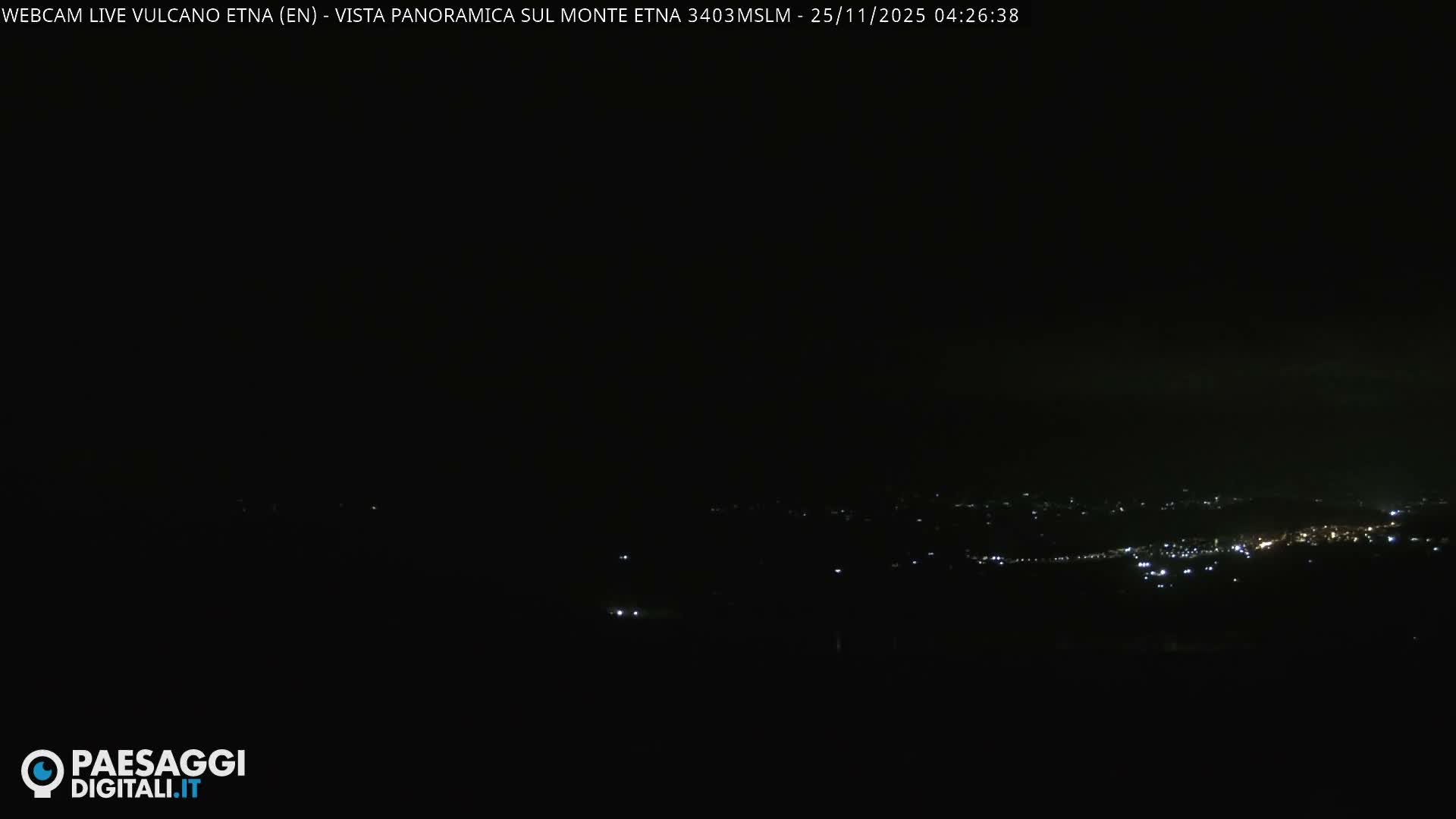 Etna Volcano , Monte Etna  & Agira City View Live Cam - Enna, Scily, Italy