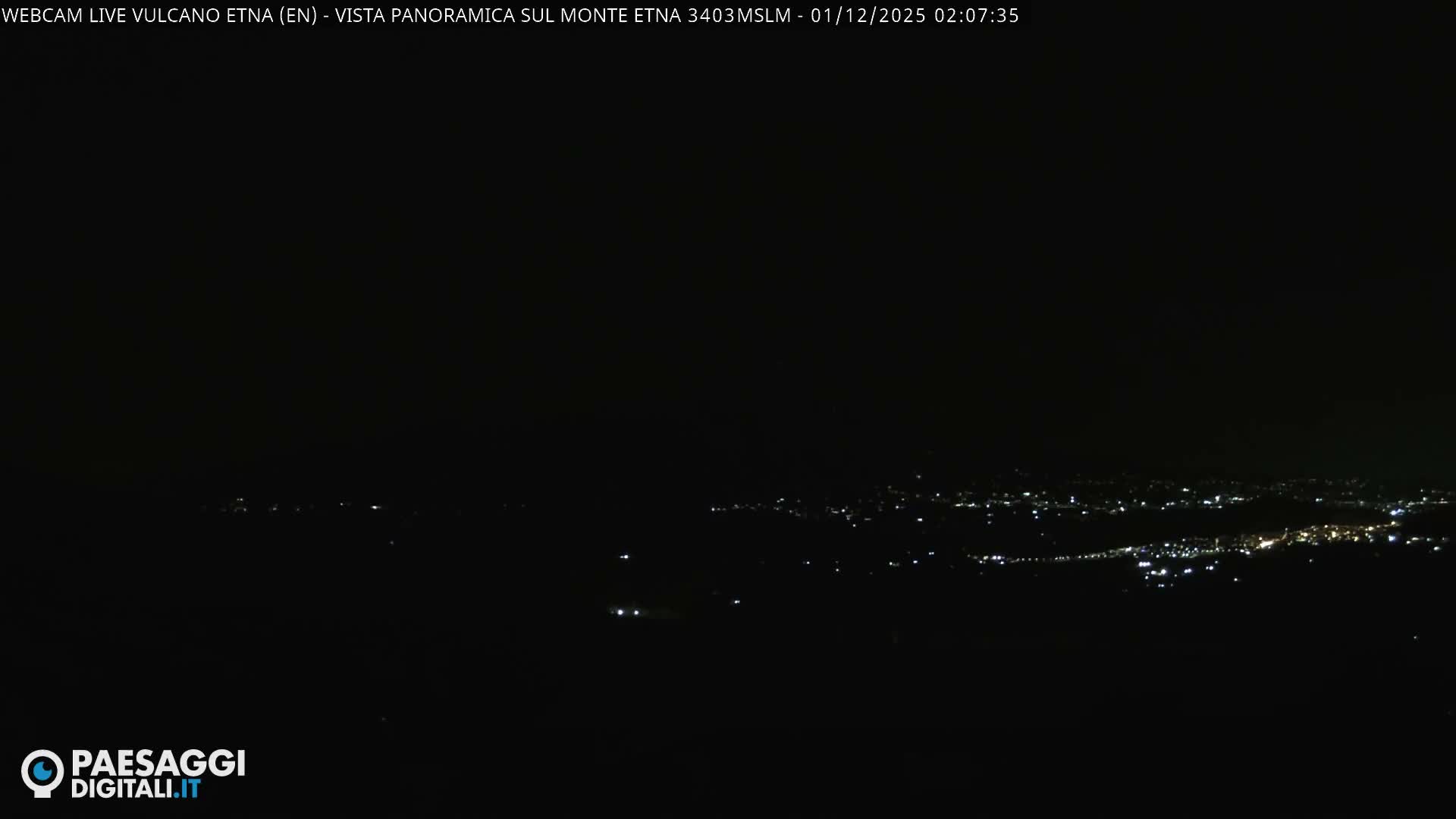 Etna Volcano , Monte Etna  & Agira City View Live Cam - Enna, Scily, Italy