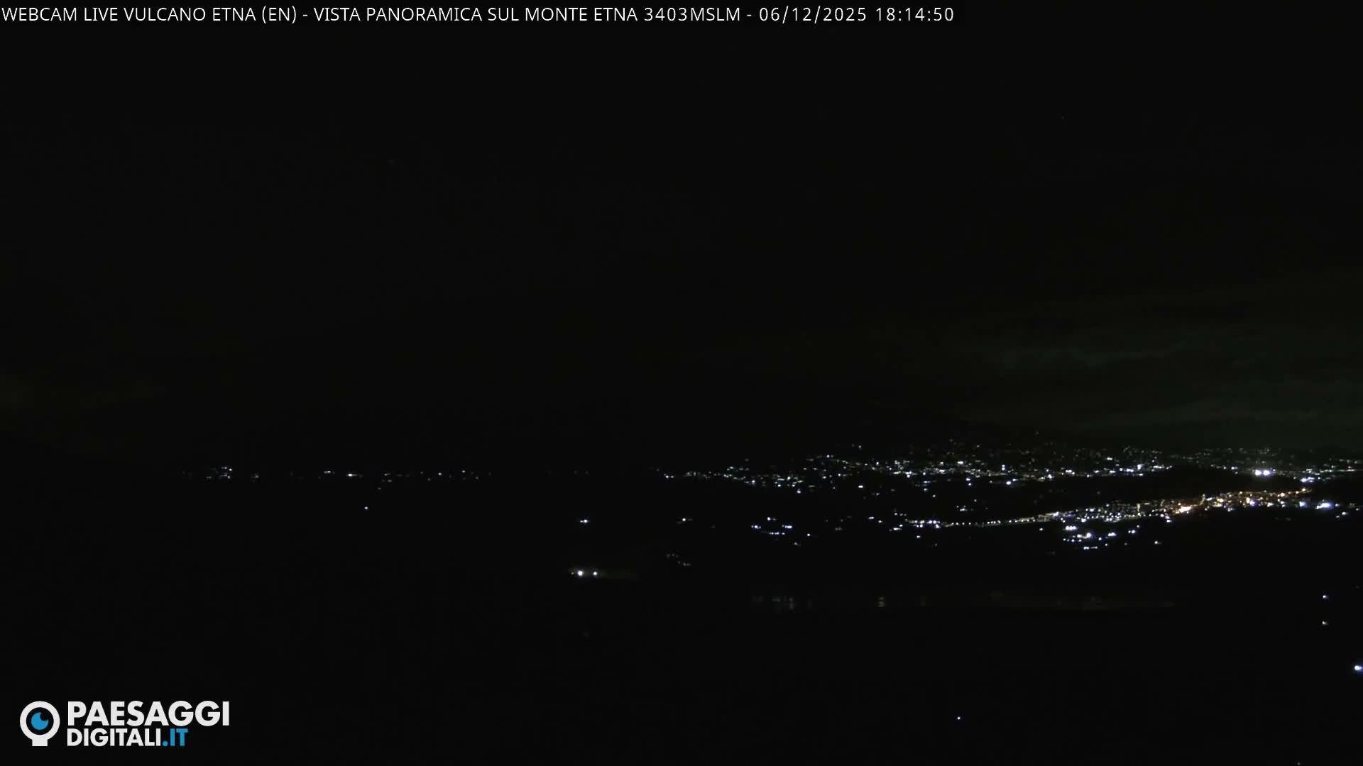 Etna Volcano , Monte Etna  & Agira City View Live Cam - Enna, Scily, Italy