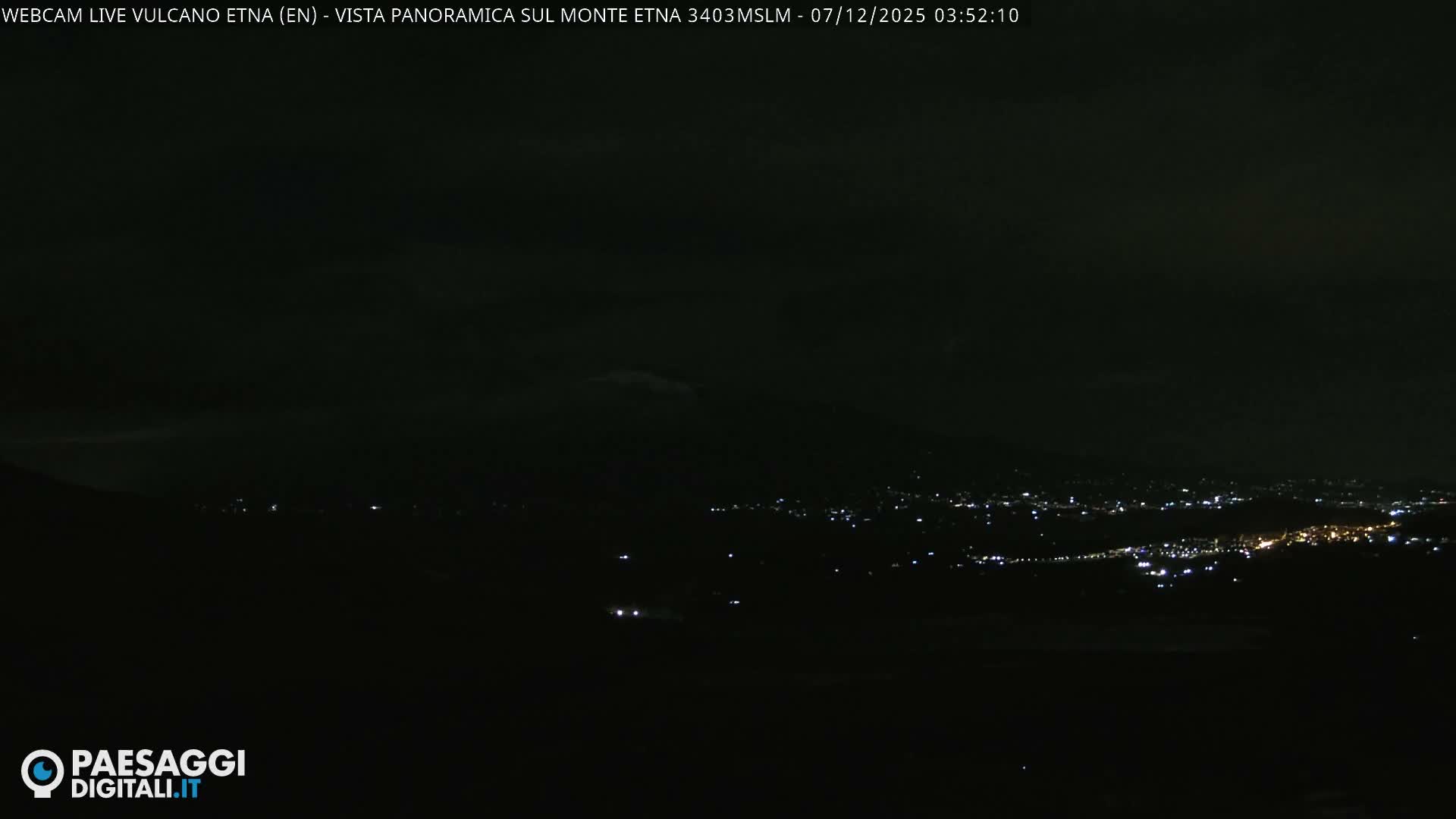 Etna Volcano , Monte Etna  & Agira City View Live Cam - Enna, Scily, Italy