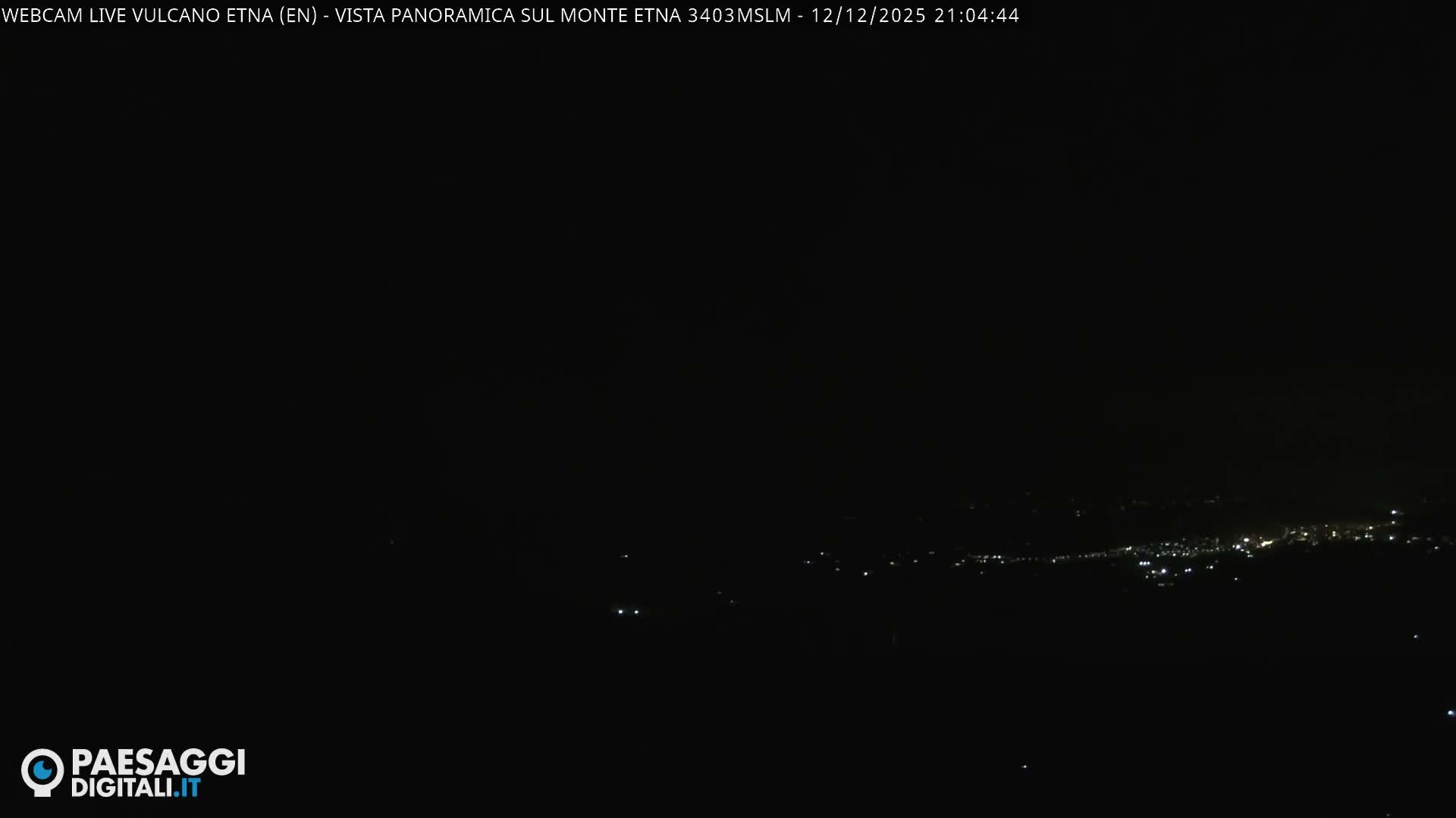 Etna Volcano , Monte Etna  & Agira City View Live Cam - Enna, Scily, Italy