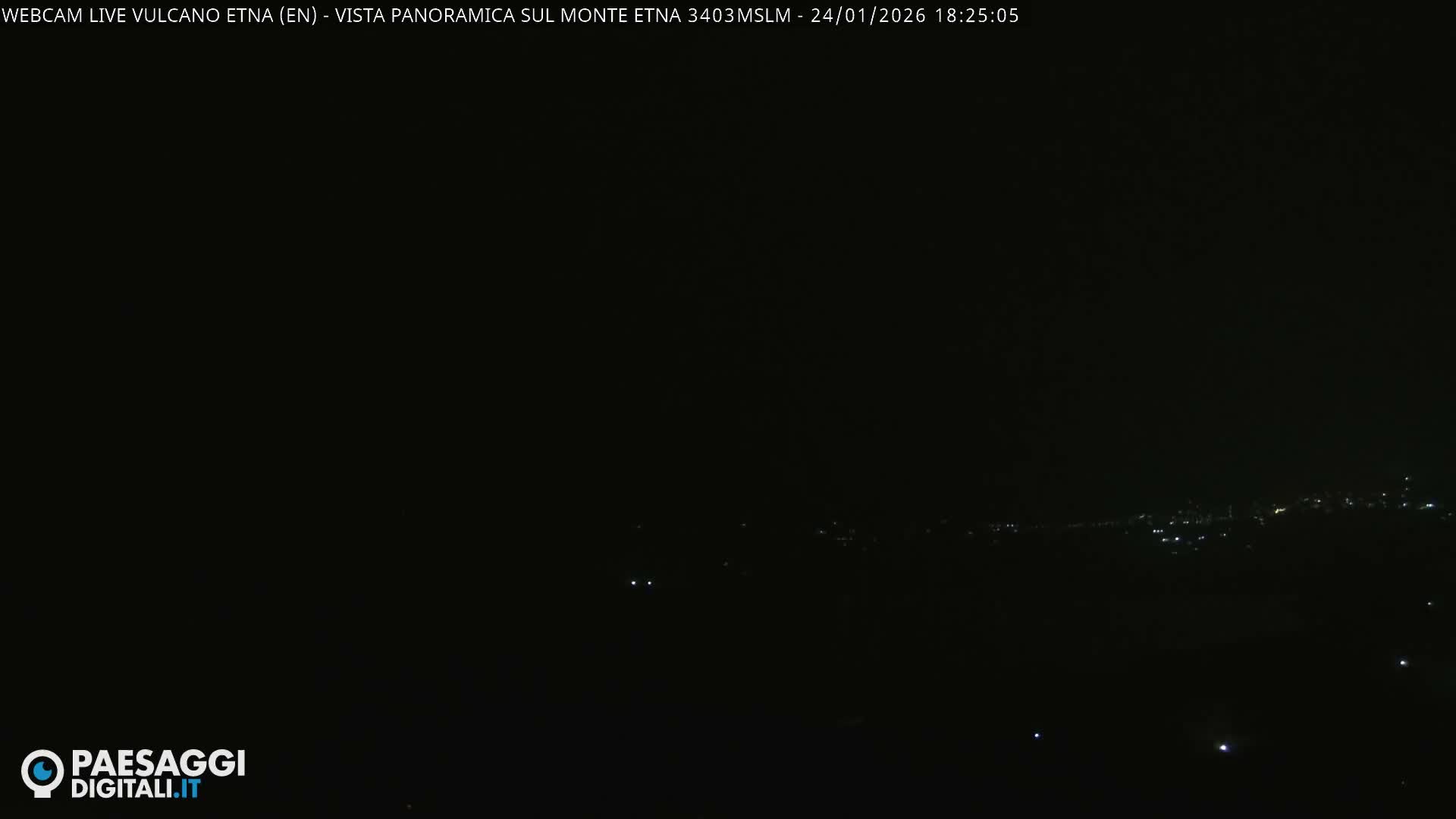 Etna Volcano , Monte Etna  & Agira City View Live Cam - Enna, Scily, Italy
