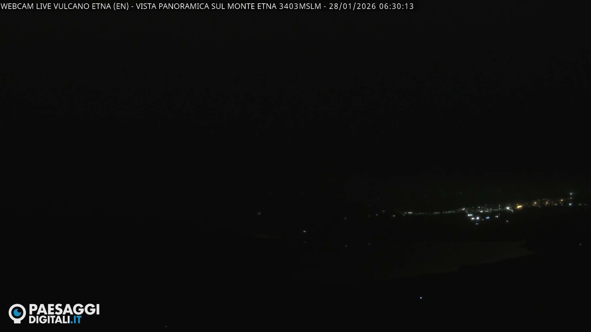Etna Volcano , Monte Etna  & Agira City View Live Cam - Enna, Scily, Italy