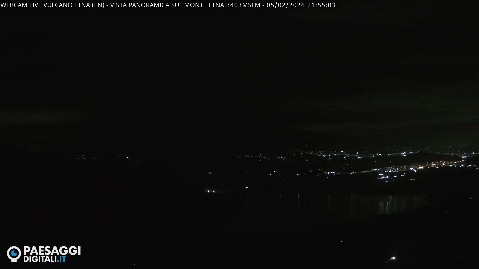 Etna Volcano , Monte Etna  & Agira City View Live Cam - Enna, Scily, Italy
