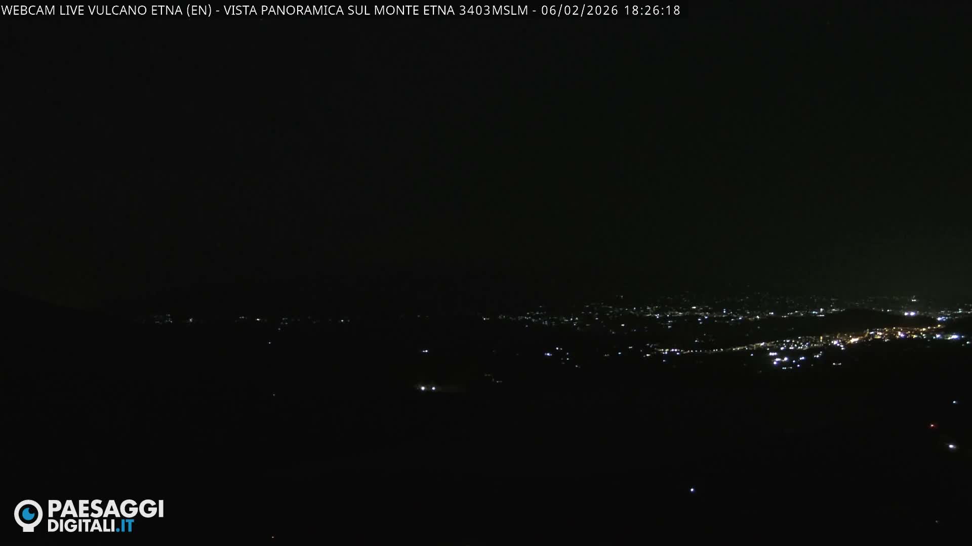 Etna Volcano , Monte Etna  & Agira City View Live Cam - Enna, Scily, Italy