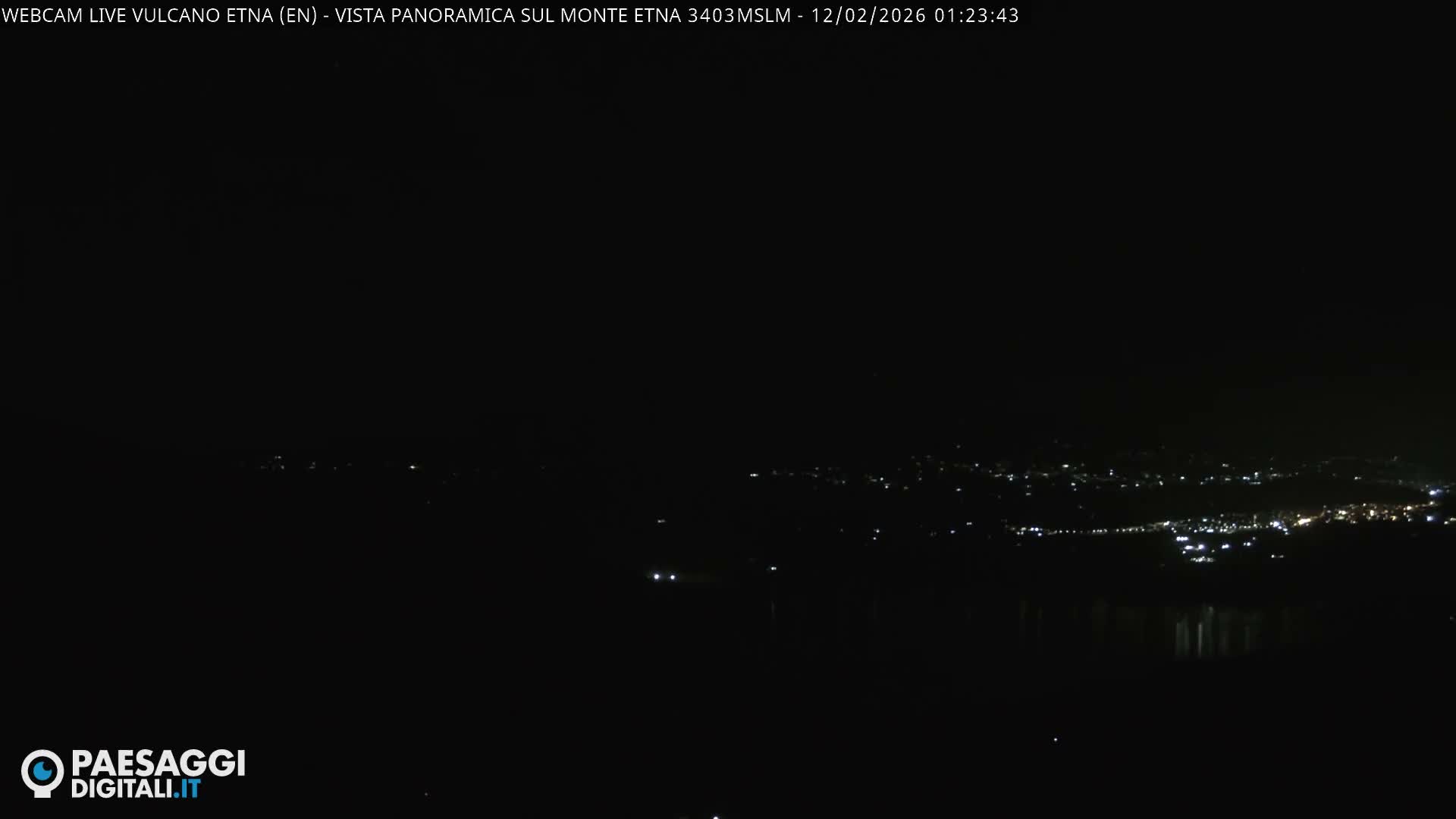 Etna Volcano , Monte Etna  & Agira City View Live Cam - Enna, Scily, Italy