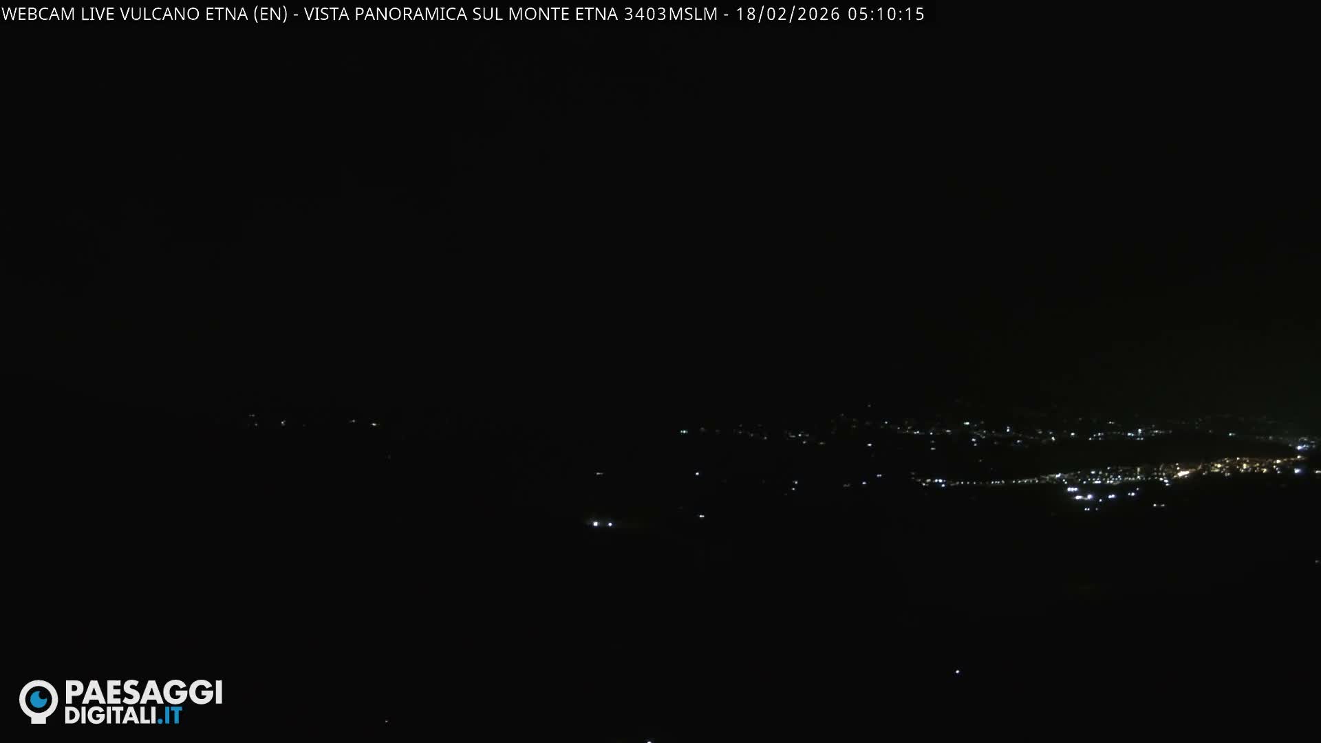 Etna Volcano , Monte Etna  & Agira City View Live Cam - Enna, Scily, Italy