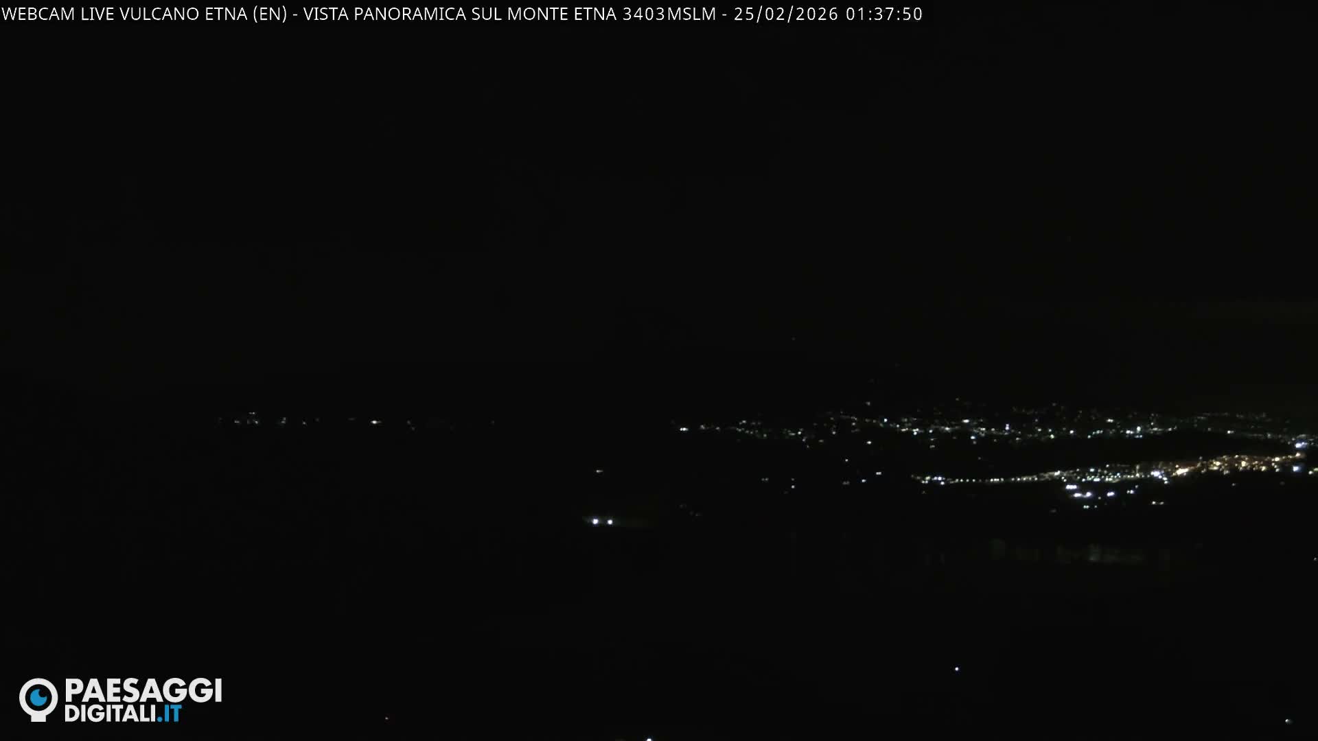Etna Volcano , Monte Etna  & Agira City View Live Cam - Enna, Scily, Italy