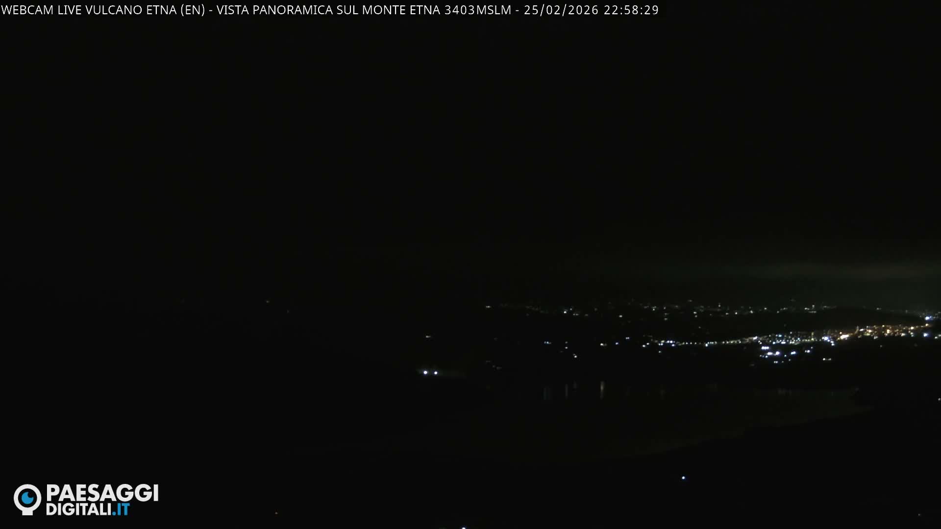 Etna Volcano , Monte Etna  & Agira City View Live Cam - Enna, Scily, Italy