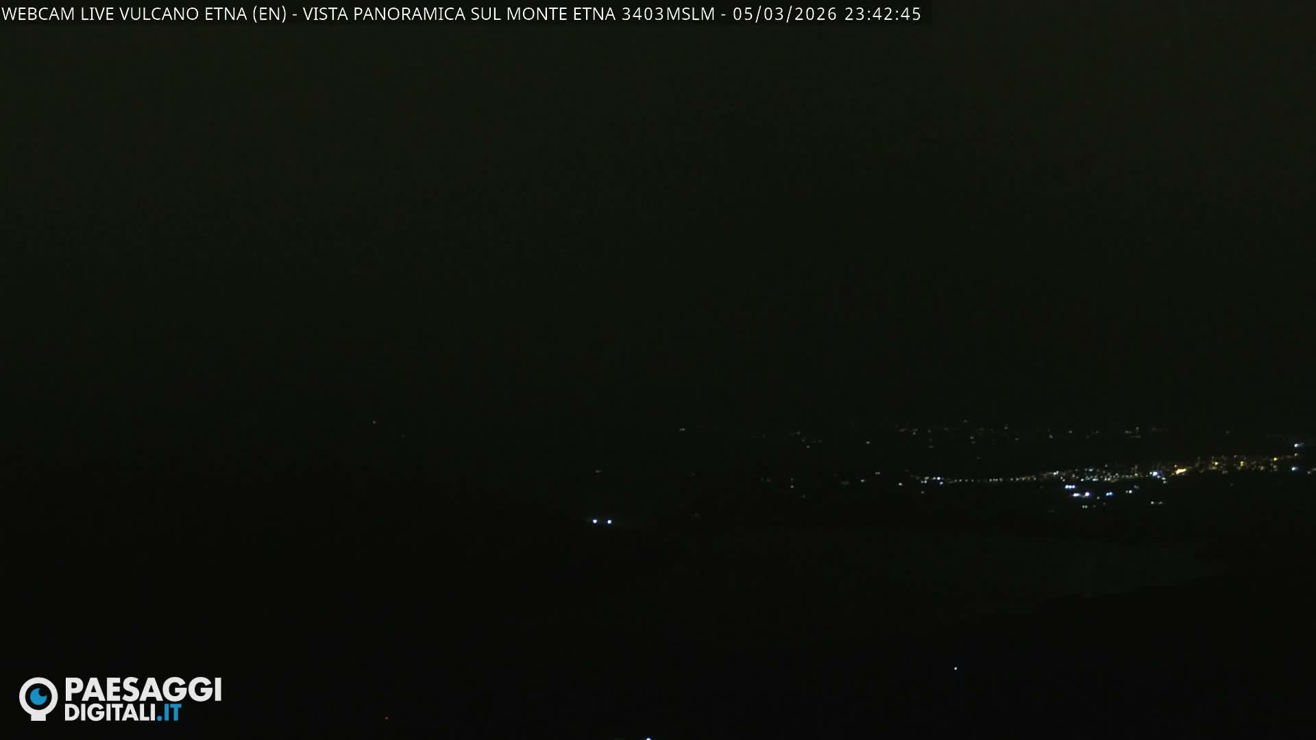 Etna Volcano , Monte Etna  & Agira City View Live Cam - Enna, Scily, Italy